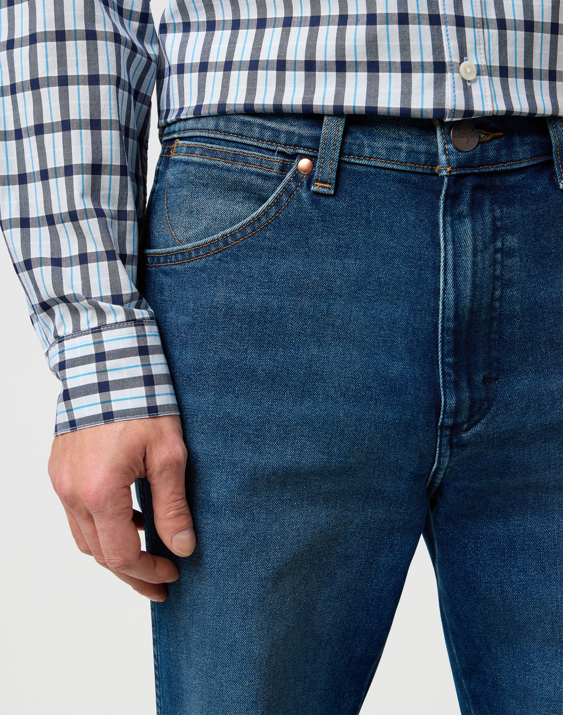 Thumbnail - Wrangler Bootcut-Jeans "WRANCHER" Low-Stretch