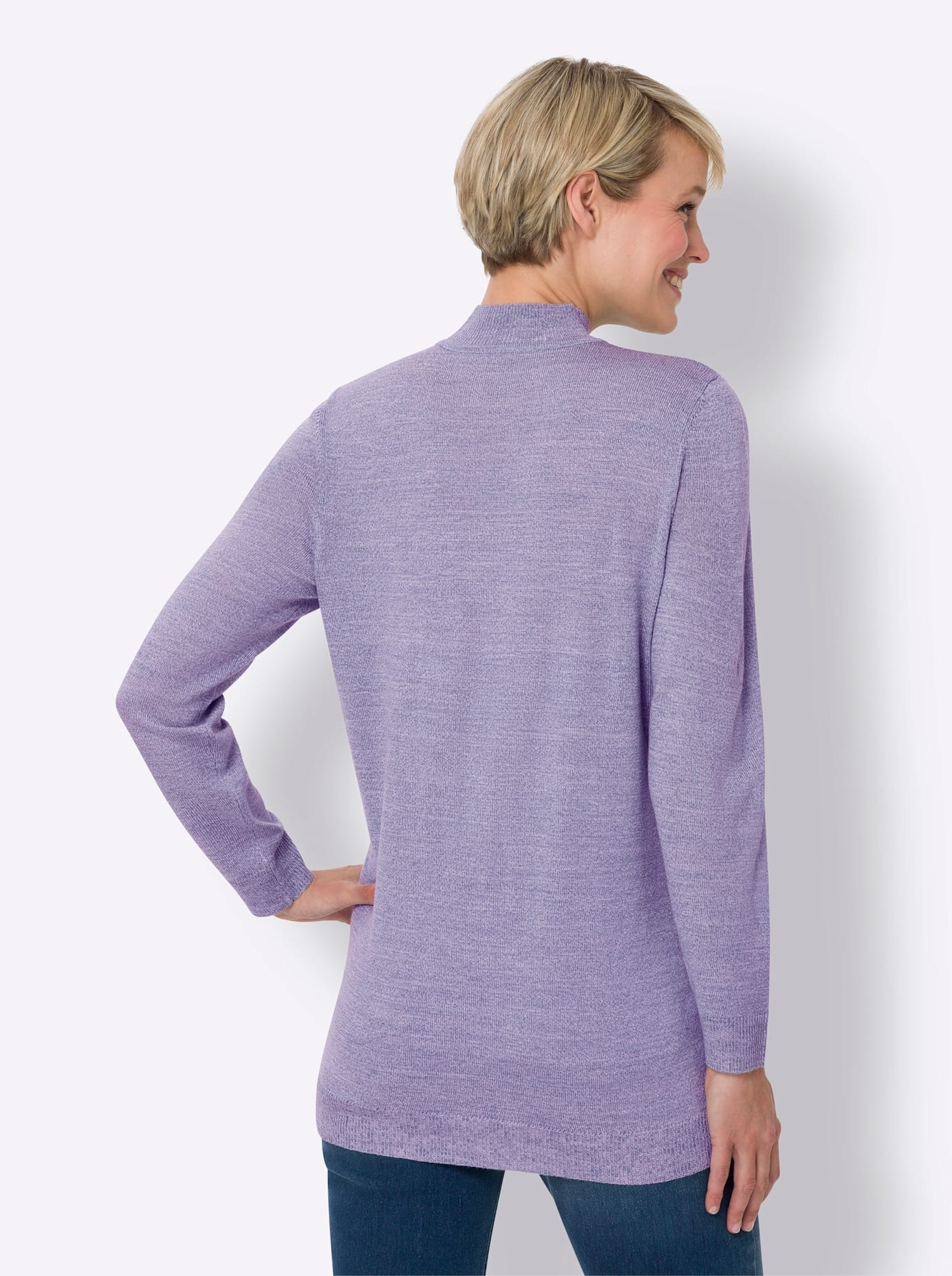 Classic Basics Stehkragenpullover »Longpullover«