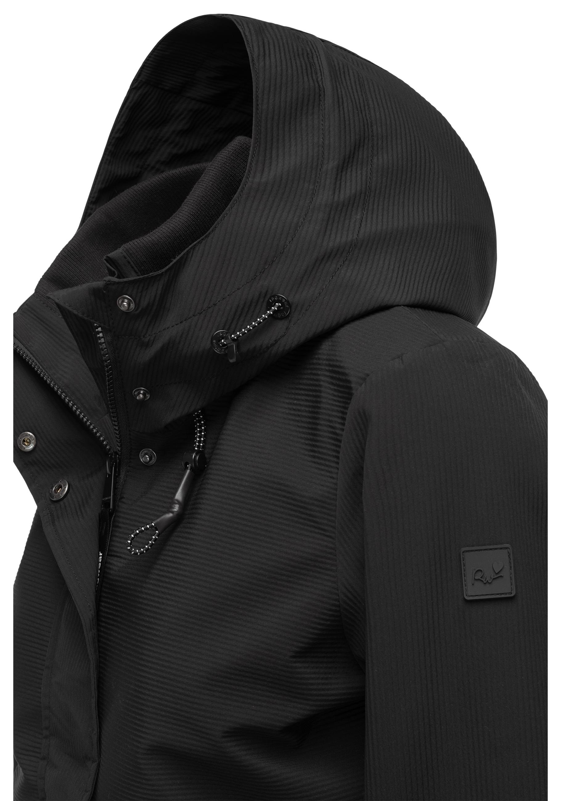 Ragwear Outdoorjacke »Sunniva B«, mit Kapuze, Übergangsjacke wasserdicht mit feiner Rillenstruktur