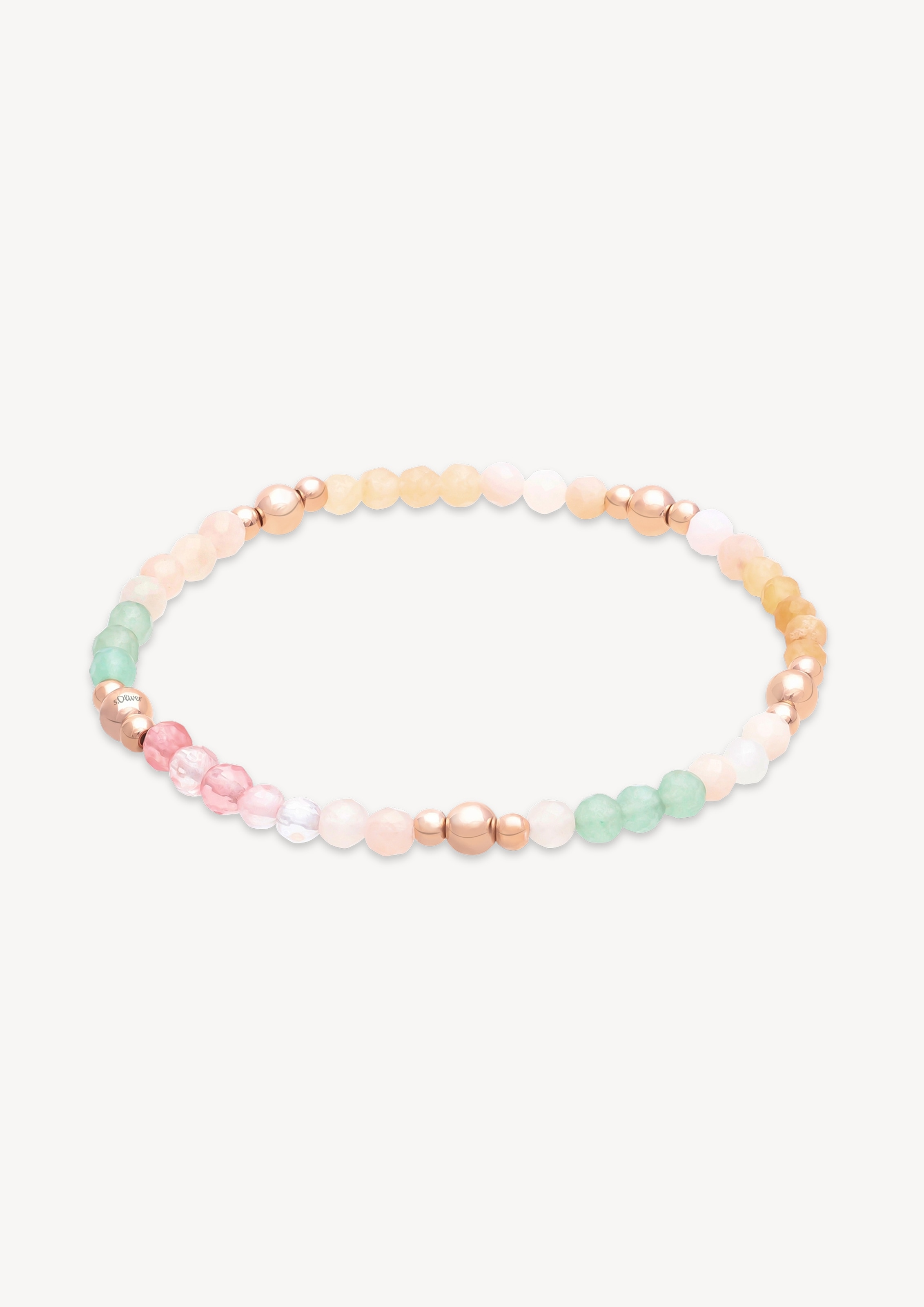 s.Oliver Armband »Colorful Beads« mit Quarz, Aquamarin, Lapislazuli-Imitat, Amethyst, Agate, Aventurin
