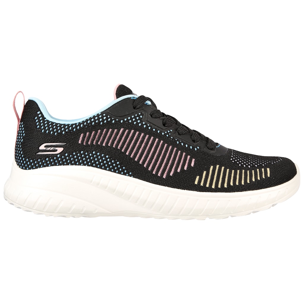 Skechers Sneaker »BOBS SQUAD CHAOS COLOR CRUSH«, in toller Farbkombi, Freizeitschuh, Halbschuh, Schnürschuh