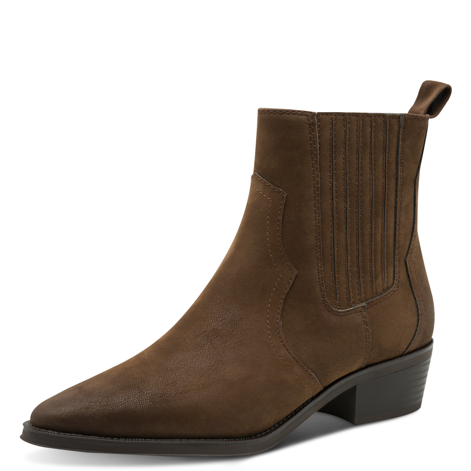 MARCO TOZZI Cowboy Stiefelette "AZARO" Chelseaboots, Ankleboots im stylischen Used-Look
