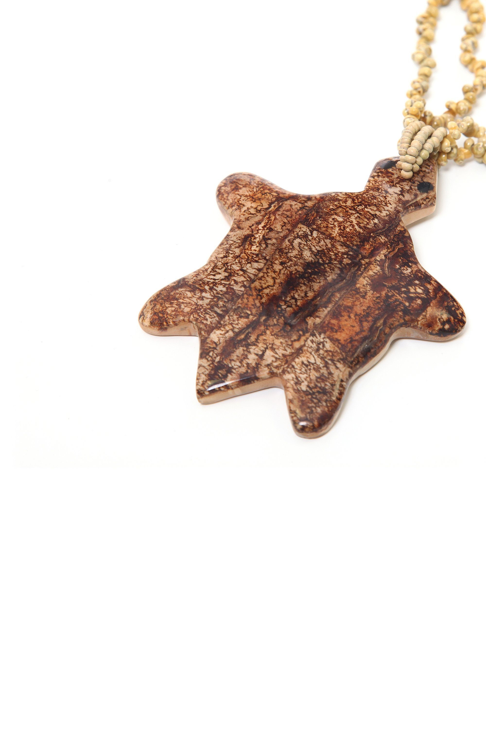 COLLEZIONE ALESSANDRO Lange Kette »Dina« Anhänger mit Rinde laminiert