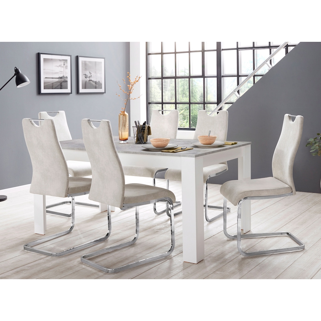 Homexperts Essgruppe »Zabona«, (Set, 5 tlg.), 4 Stühle und 1 Tisch