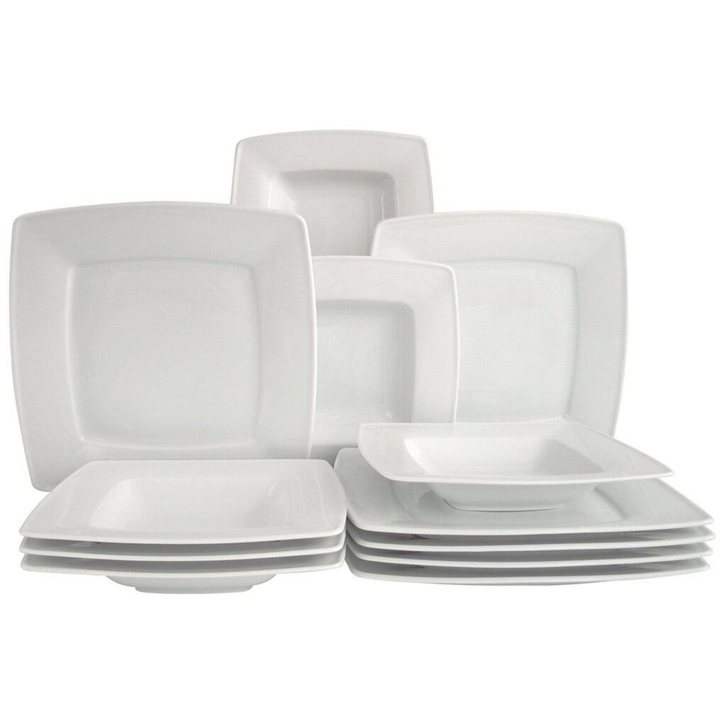 CreaTable Tafelservice »VICTORIA«, (Set, 12 tlg.), Mikrowellengeeignet