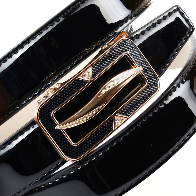 Anthoni Crown Ledergürtel, Automatik Lackgürtel in schwarz kaufen | BAUR