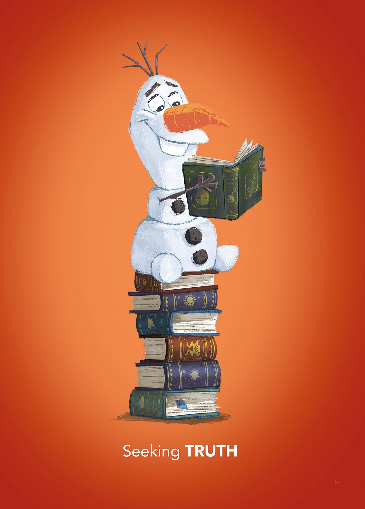 Komar Bild "Frozen Olaf Reading", Disney, (1 St.), Wandbild zur Dekoration günstig online kaufen