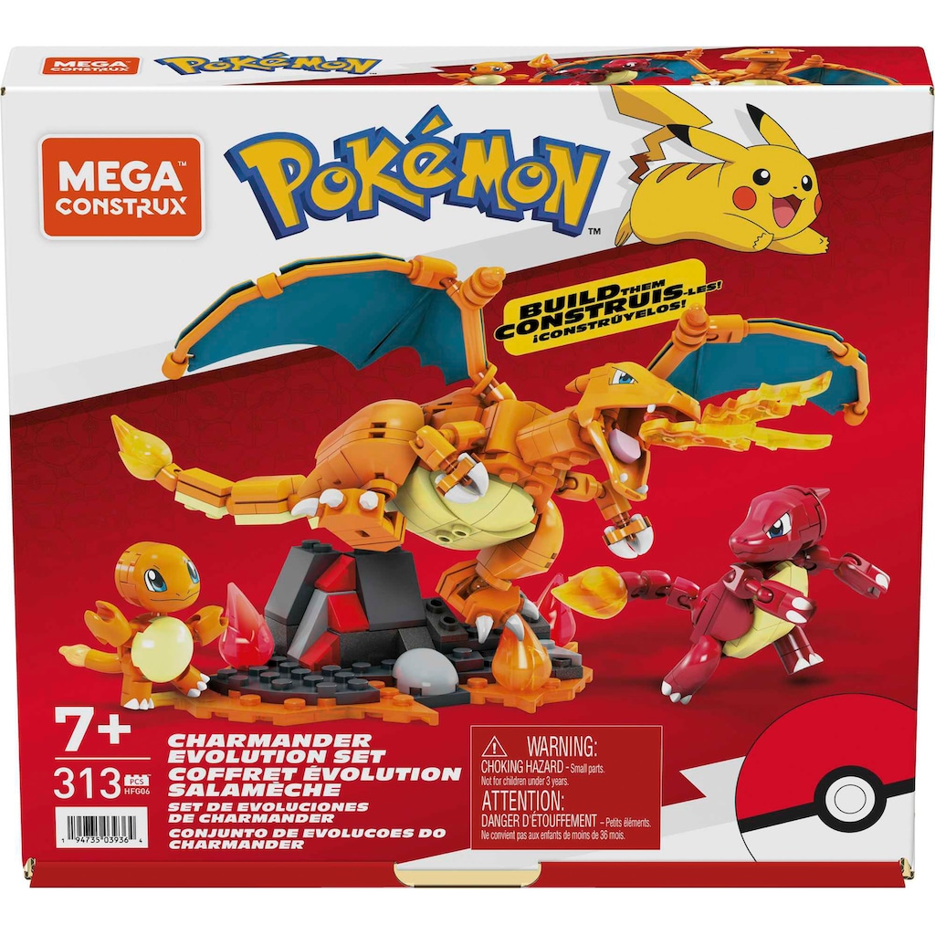 MEGA Spielfigur »Pokémon Charmander Evolution Set«, zum Zusammenbauen