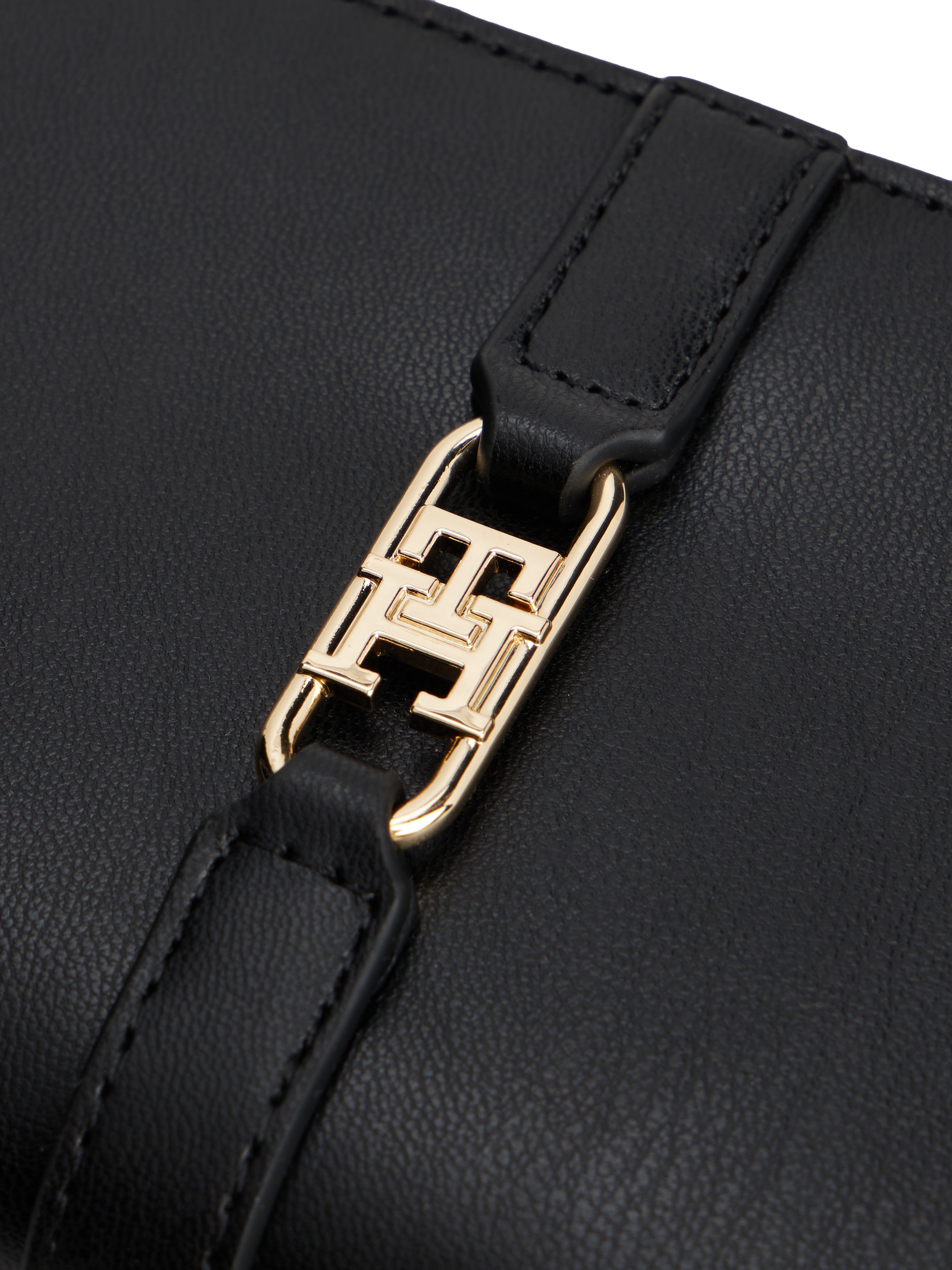 Tommy Hilfiger Geldbörse »TH LIBRE BIFOLD«, Damen Geldbeutel, Portemonnaie mit goldfarbenem TH-Schmuckelement