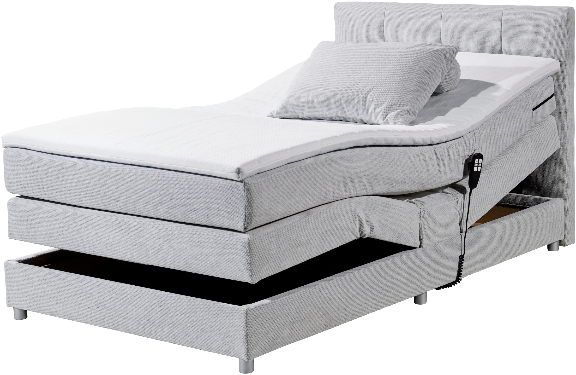 ED EXCITING DESIGN Boxspringbett "Toulouse B", inkl. Motor günstig online kaufen