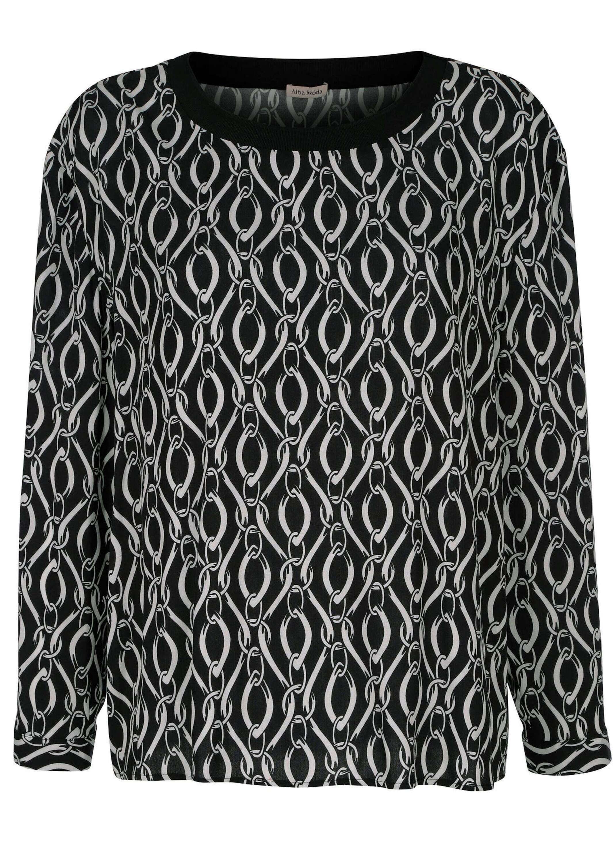 Alba Moda Schlupfbluse "Bluse Bluse in grafischem Kettendessin" günstig online kaufen