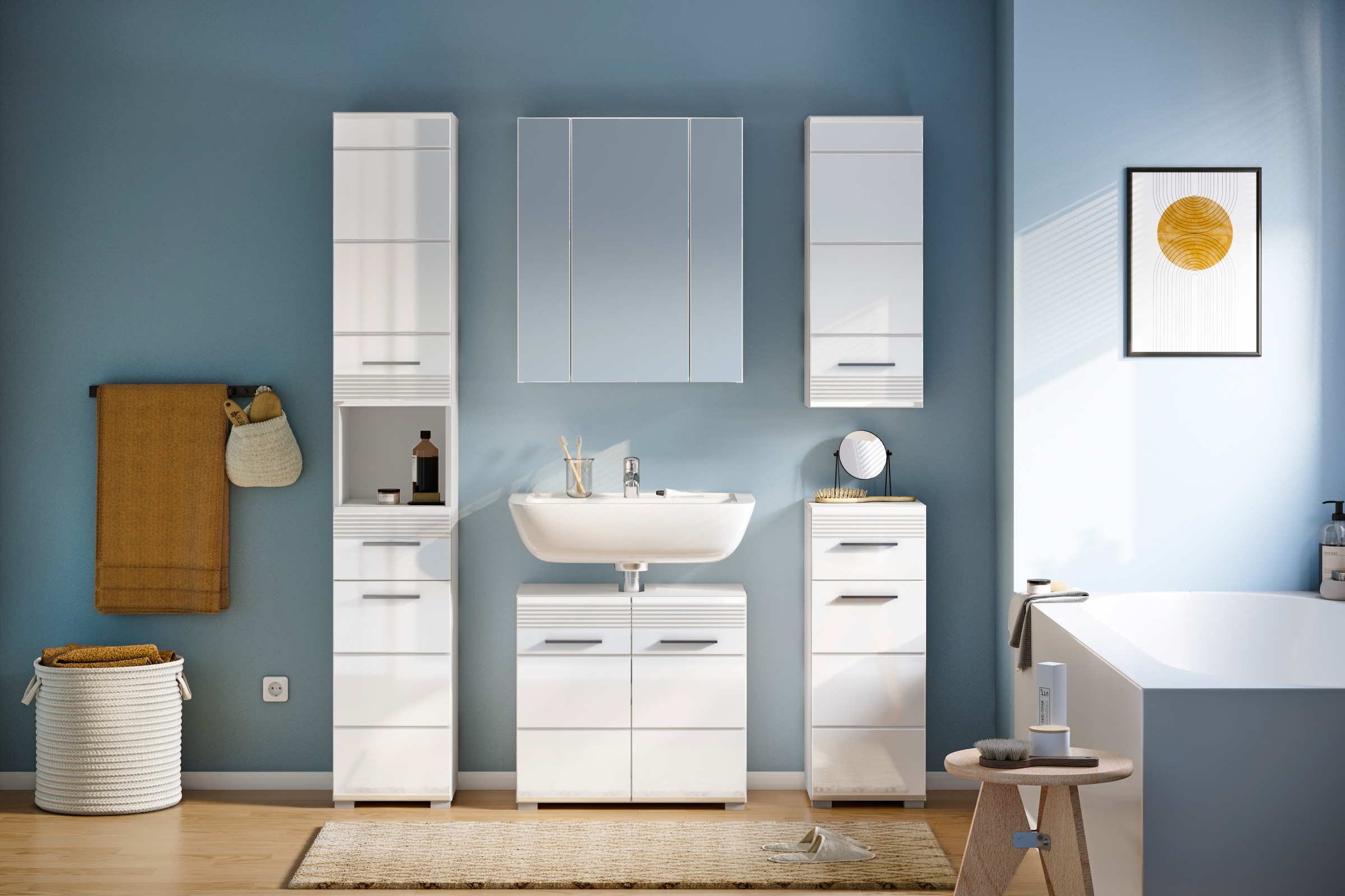 INOSIGN Badmöbel-Set "Malmö, 5 teilig, bestehend aus:" Set, 5 Stk. tlg. Hoc günstig online kaufen