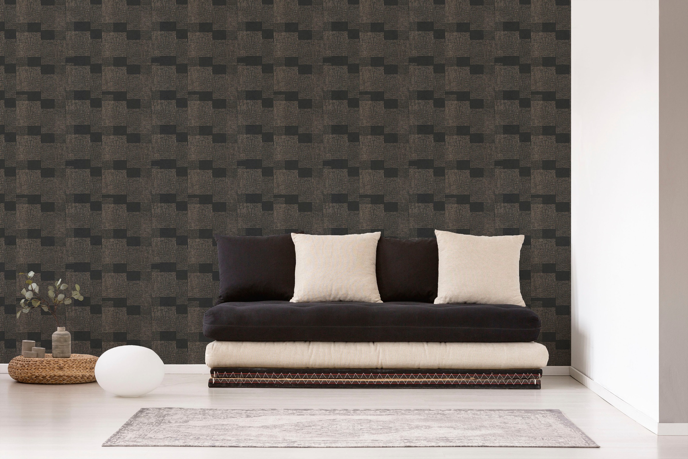 living walls Vliestapete »Desert Lodge«, Gold-Optik-geometrisch-grafisch, Moderne Tapete Geometrisch Tapeten Wohnzimmer Schlafzimmer Küche Optik