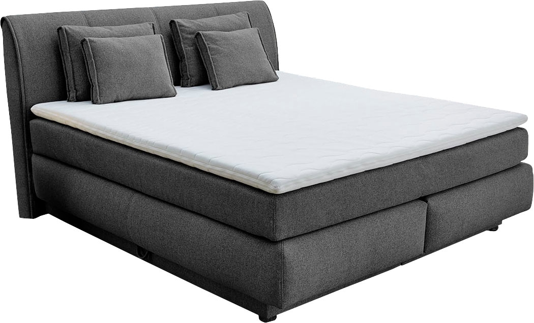 Jockenhöfer Gruppe Boxspringbett Carla, mit Bettkasten, Kaltschaum-Topper und Zierkissen