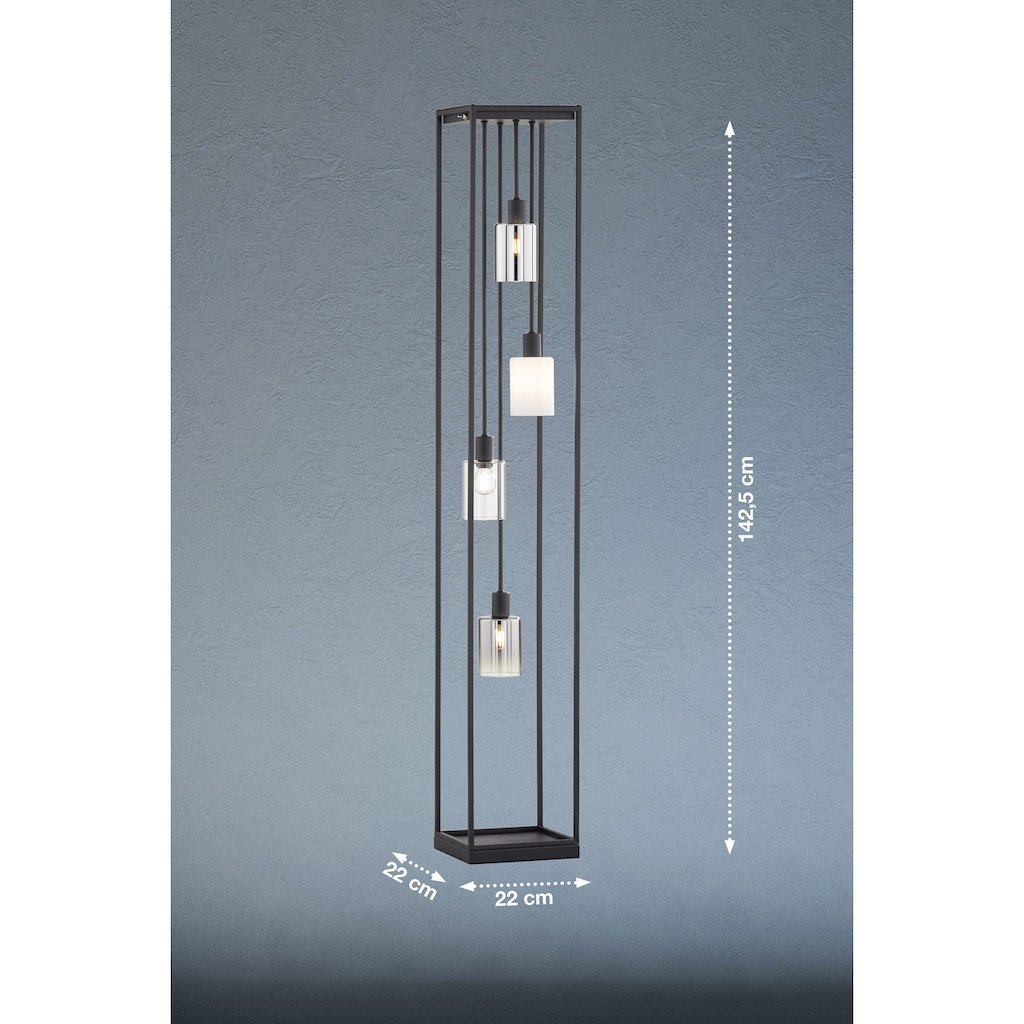 FISCHER & HONSEL Stehlampe »Iska«, 4 flammig-flammig