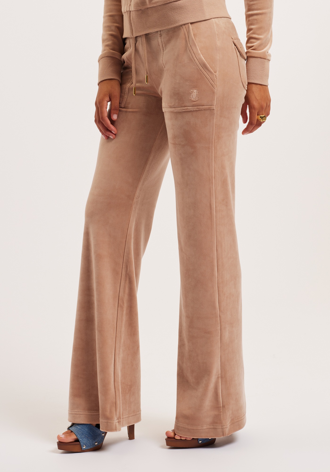 Juicy Couture Sweathose »DEL RAY TRACKPANT GOLD HARDWARE Damen«, Trainingshose Damen, Sweathose, Velour, Jogginghose mit Glitzer, Sale