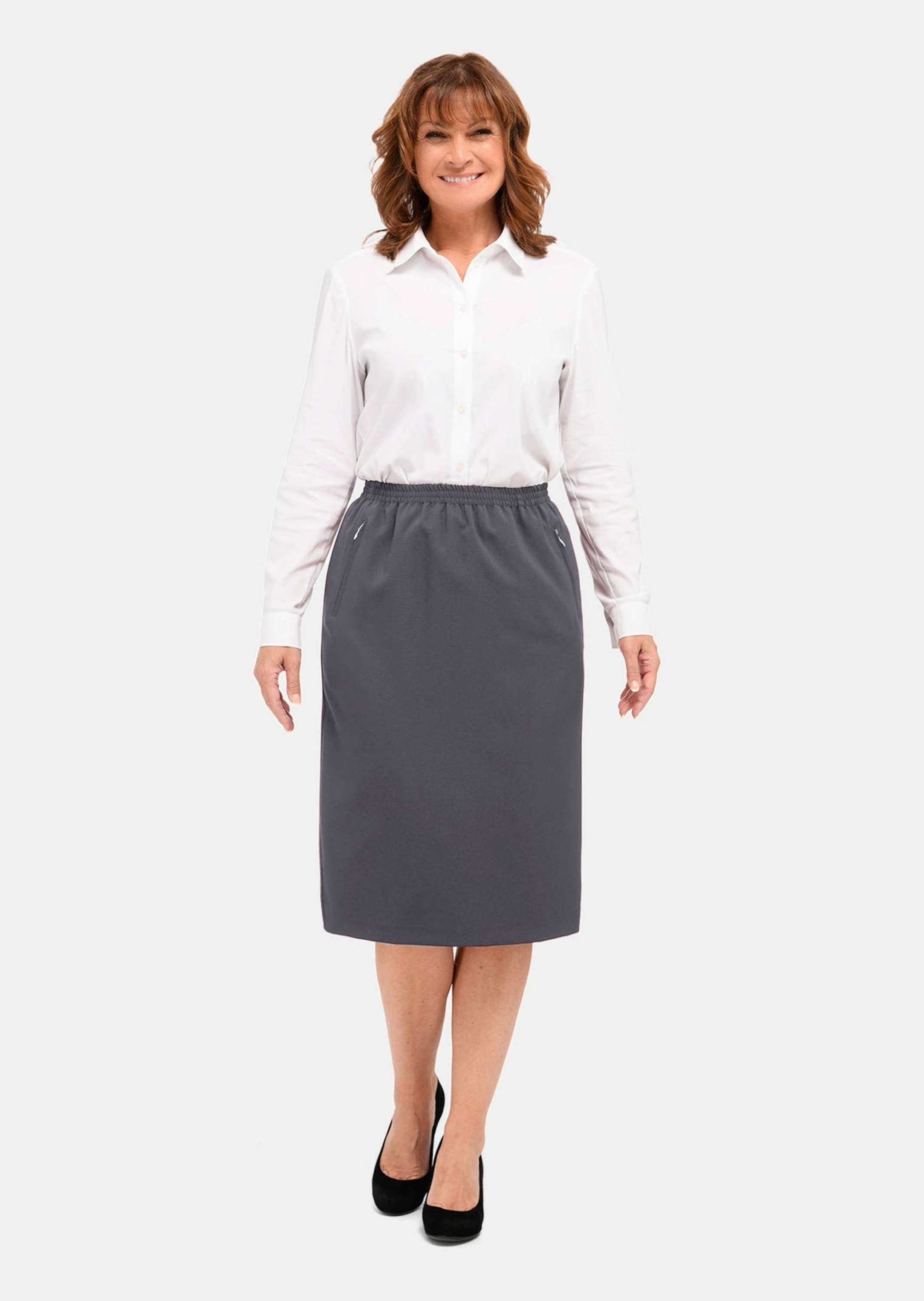 GOLDNER Midirock "Knitterfreier Reiseschlupfrock" günstig online kaufen