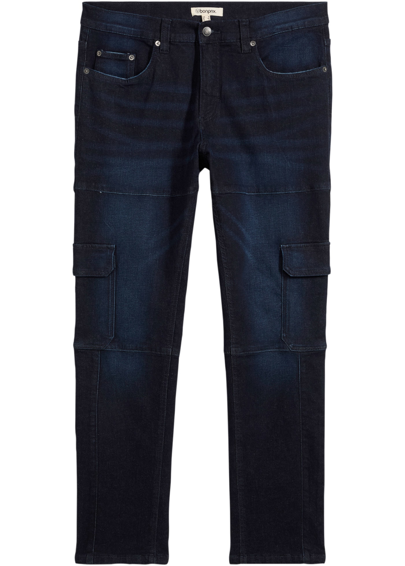 bonprix Cargojeans »Slim Fit Cargo-Stretch-Jeans, Straight« Slim Fit Cargo-Stretch-Jeans, Straight
