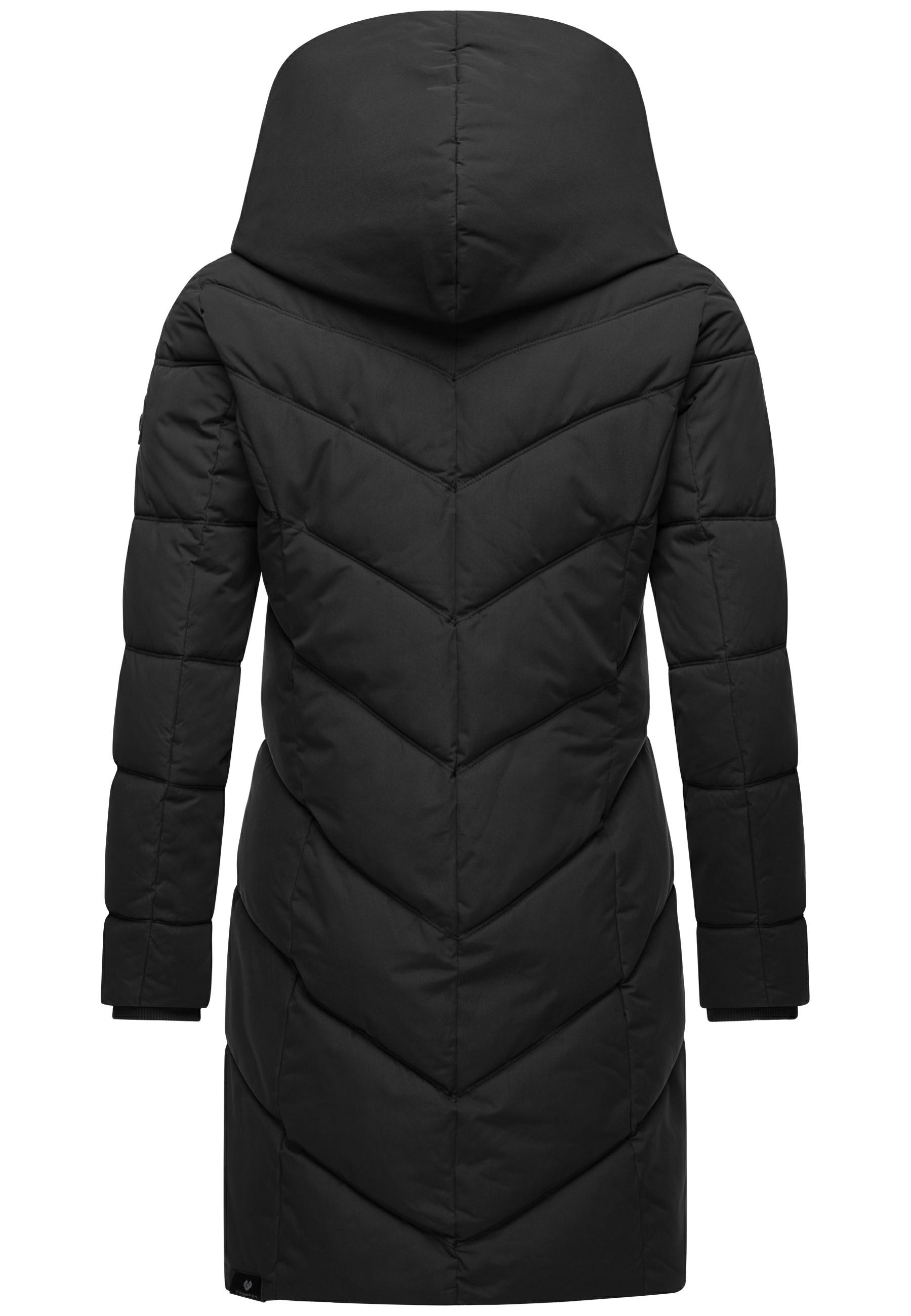 Ragwear Natalka Quilted Coat Women Black Size L 2