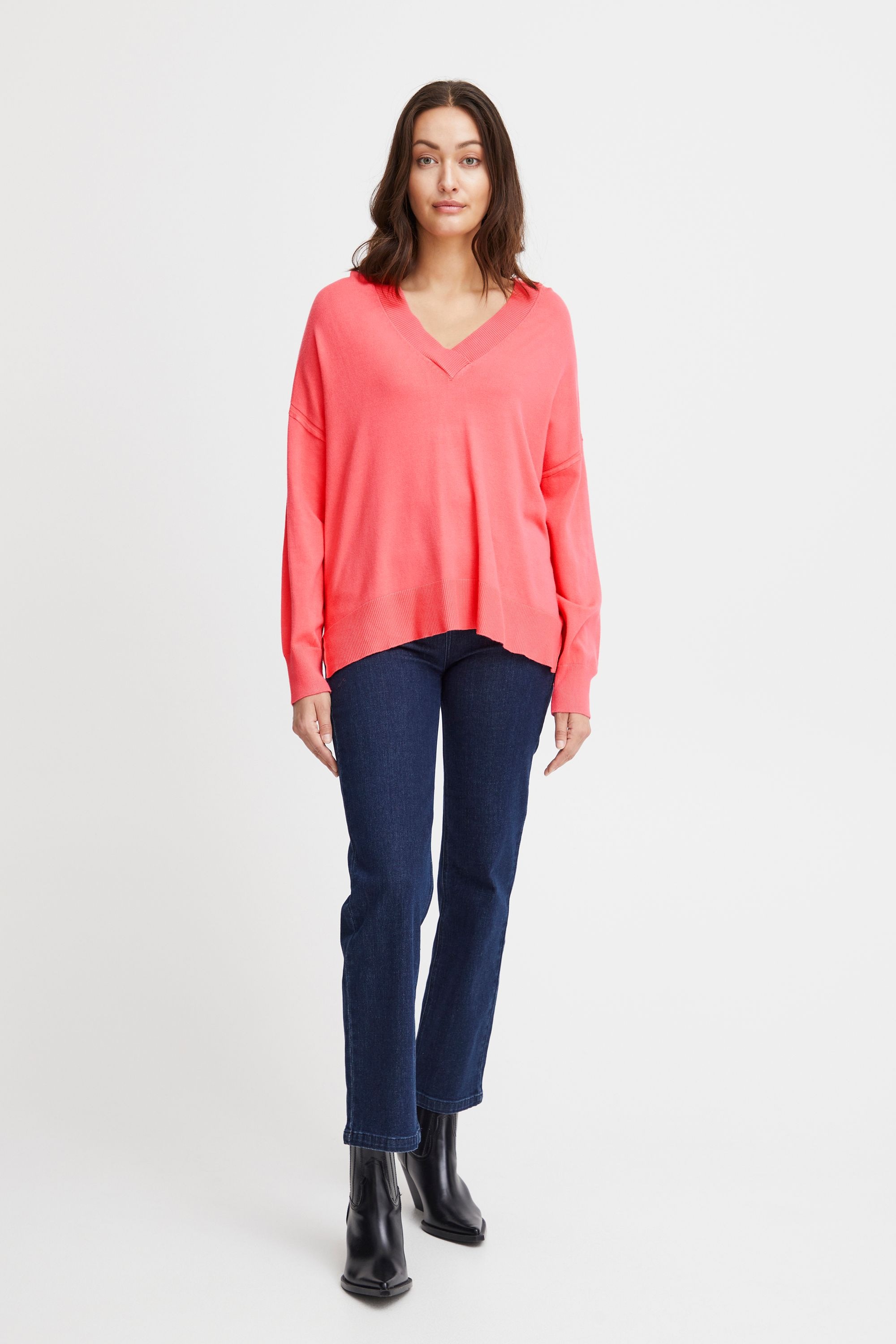 fransa Strickfleece-Pullover »Strickpullover FRBlume«