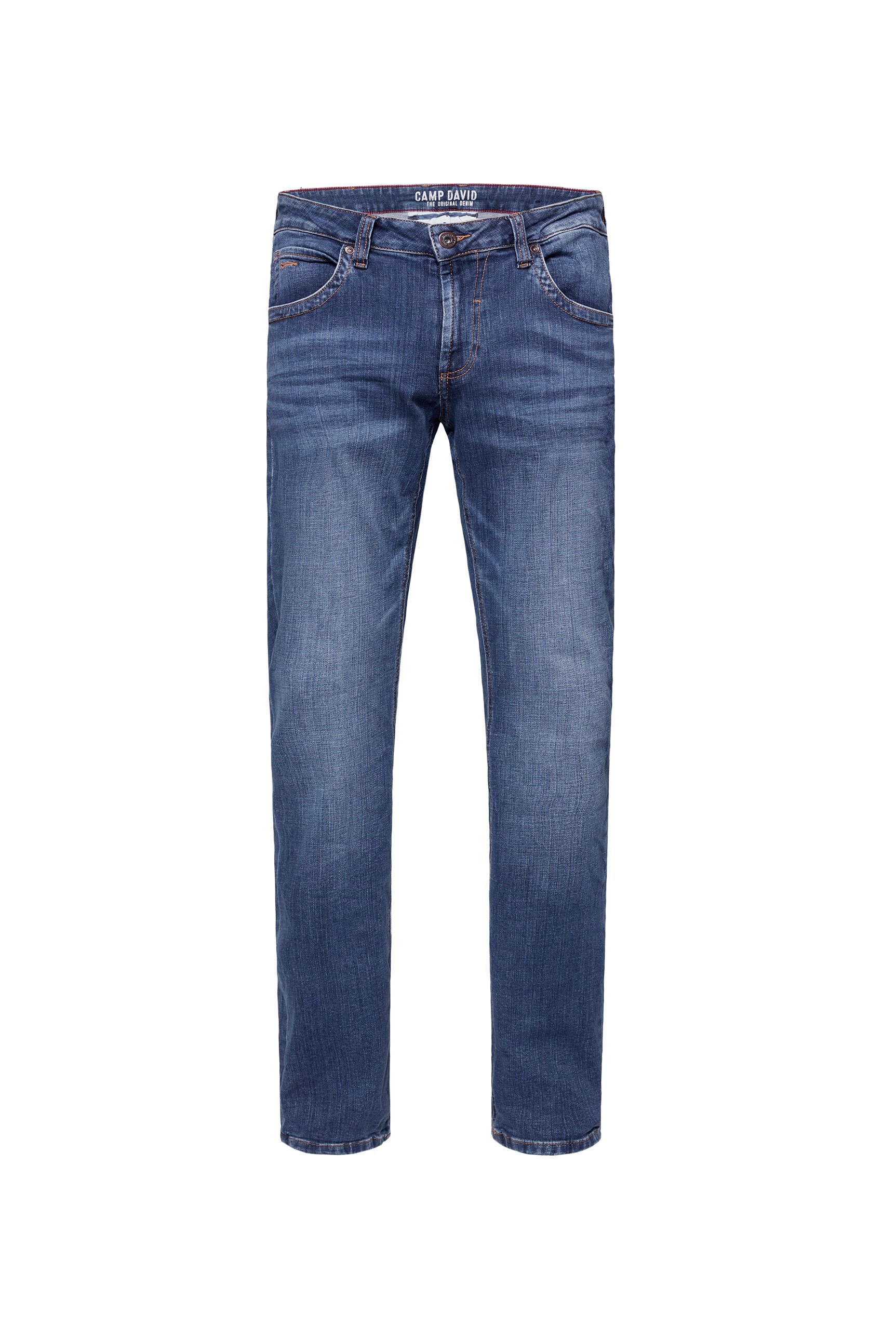 CAMP DAVID Regular-fit-Jeans, mit Used-Waschung