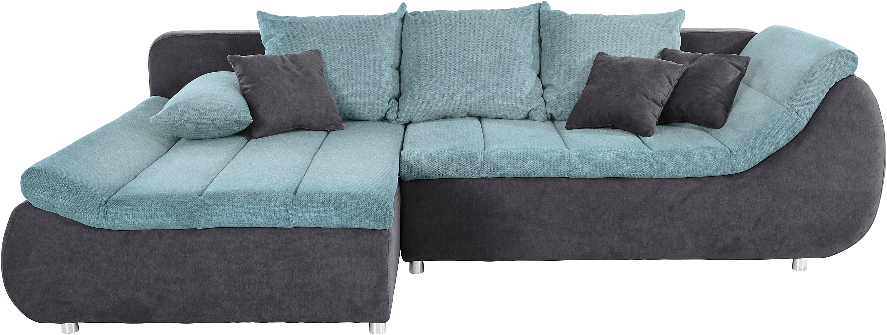 Thumbnail - INOSIGN Ecksofa "Imola, elegant und modern, aktuelle Steppung im Sitz, bequem, L-Form", frei im Raum stellbar, wahlweise...