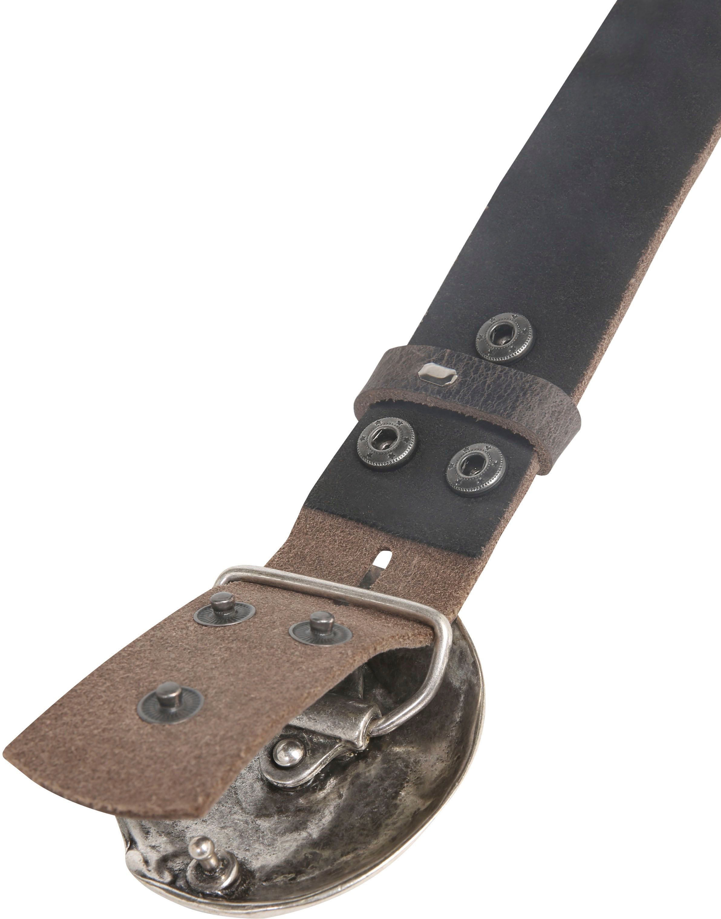 Thumbnail - Rettungsring Gürtel Ledergürtel mit Koppelschließe im Muscheldesign