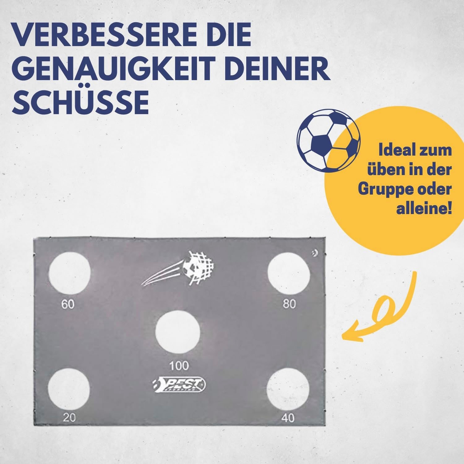 Best Sporting Fußballtor »Torwand 280er mit 5 Schußlöchern«
