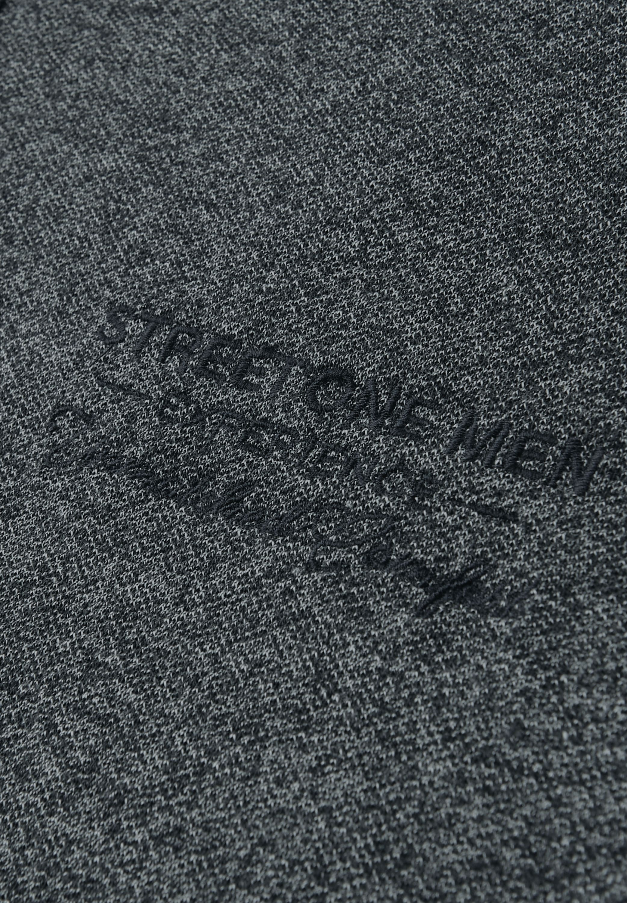 STREET ONE MEN Langarmshirt im Melange Look