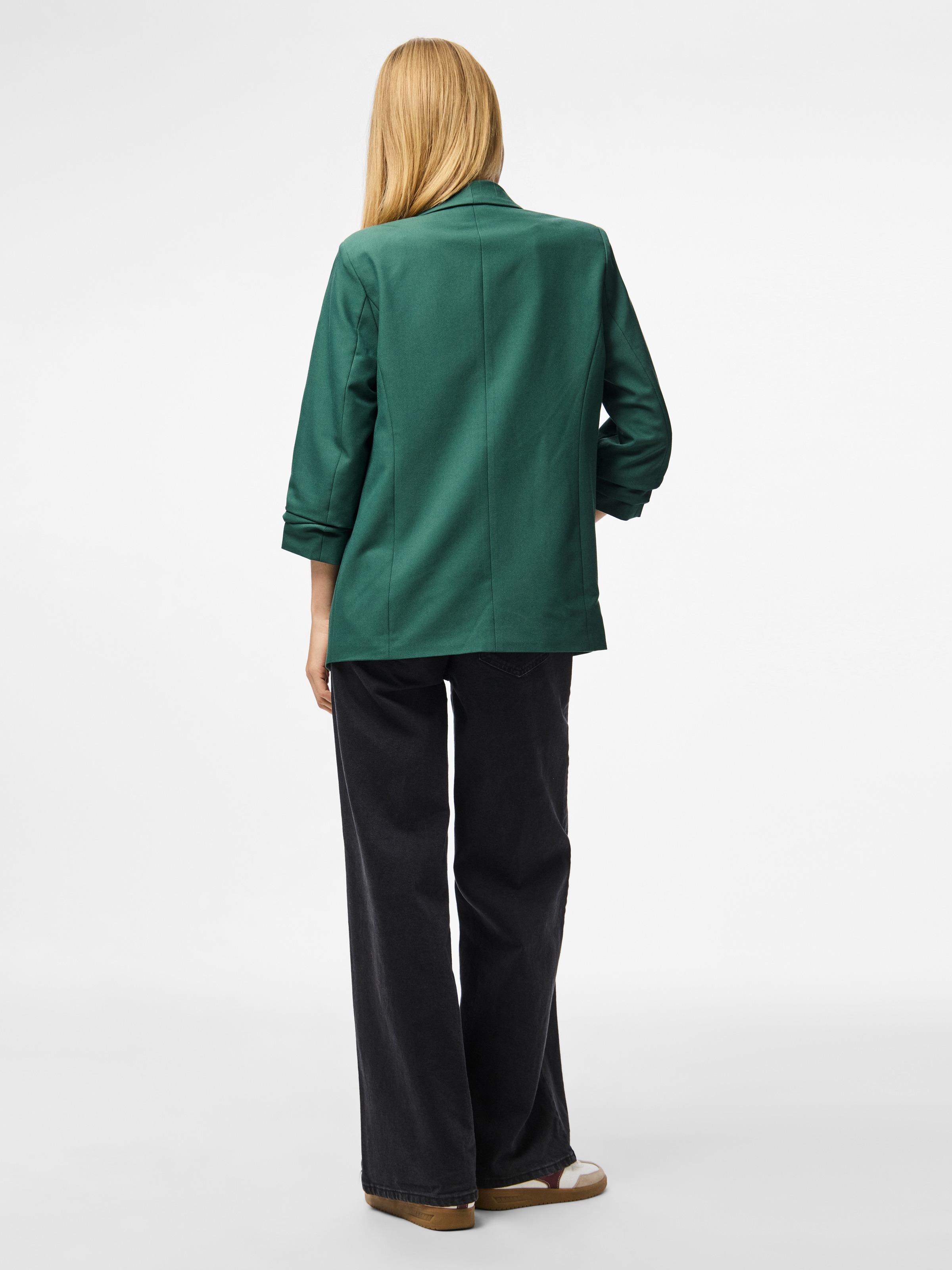 pieces Blusenblazer »PCBOSELLA 3/4 BLAZER NOOS« Materialmix, regular fit