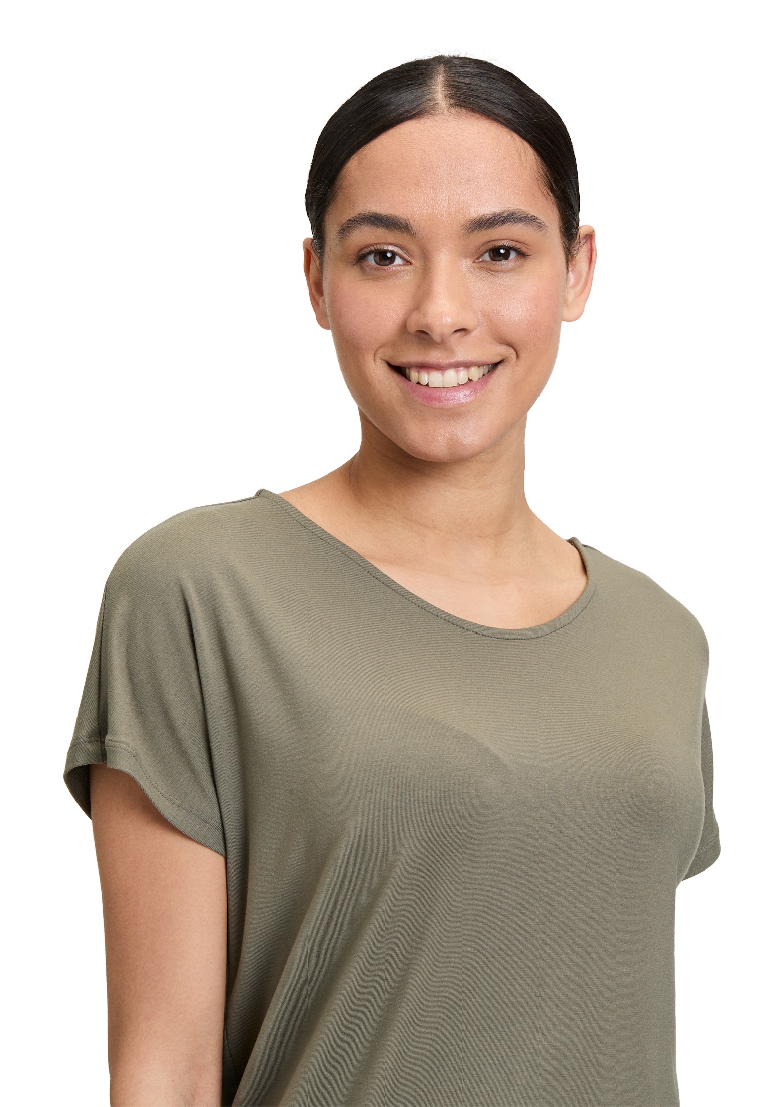 Betty Barclay Kurzarmshirt "Betty Barclay Damen Casual-Shirt mit V-Ausschni günstig online kaufen
