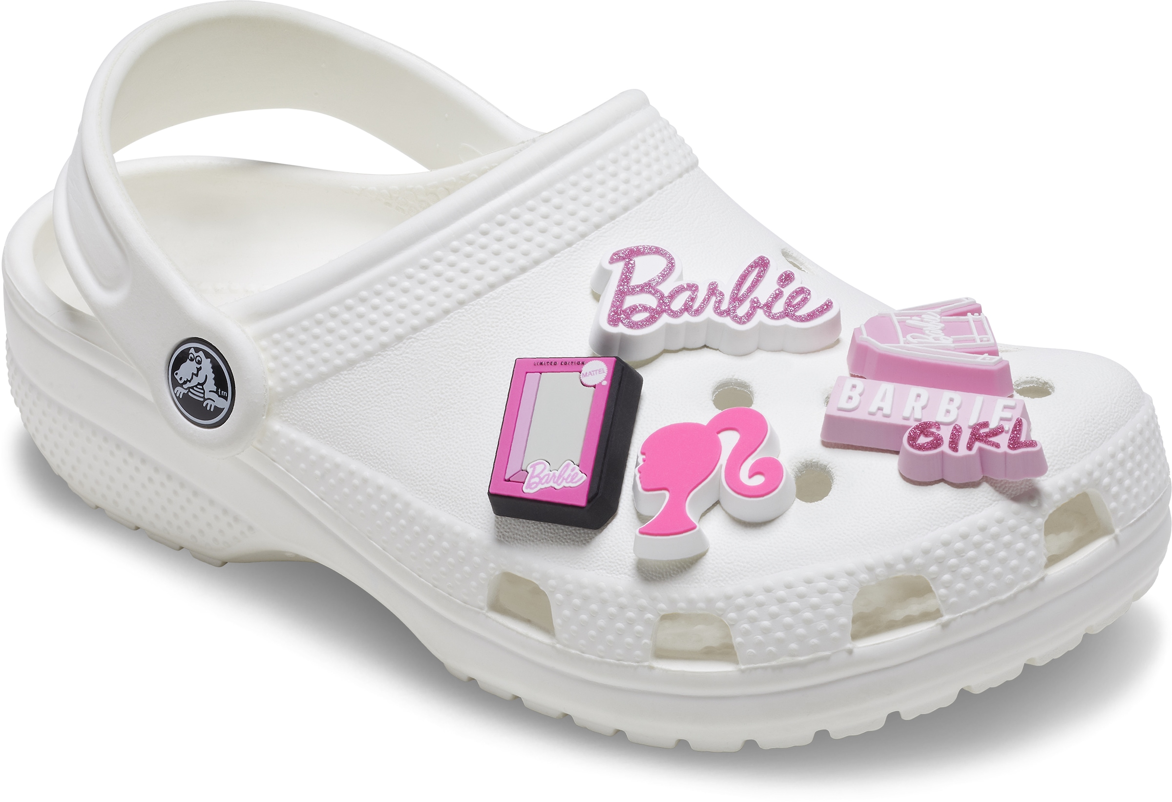 Crocs Schuhanstecker »Jibbitz™ Barbie«, (Set, 5 tlg., Kein Spielzeug. Nicht für Kinder unter 3 Jahren geeignet), mit verschiedenen Motiven