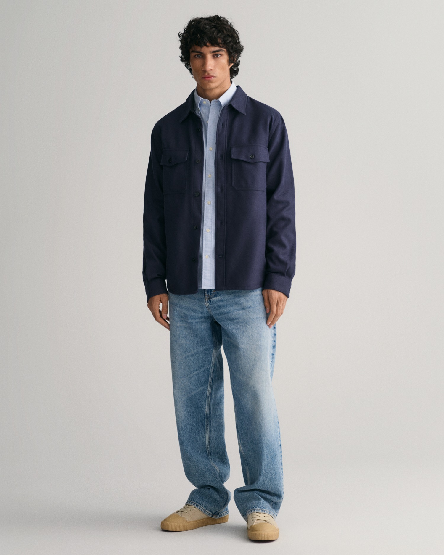 Gant Langarmhemd »Slim Fit Oxford Hemd strukturiert langlebig dicker«, Oxford Hemd Slim Fit
