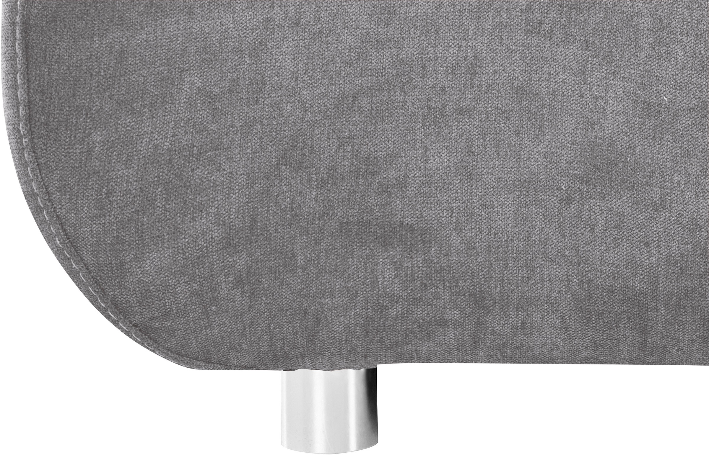 INOSIGN Ecksofa »Imola, elegant und modern, aktuelle Steppung im Sitz, bequem, L-Form«, frei im Raum stellbar, wahlweise mit Bettfunktion und Bettkasten