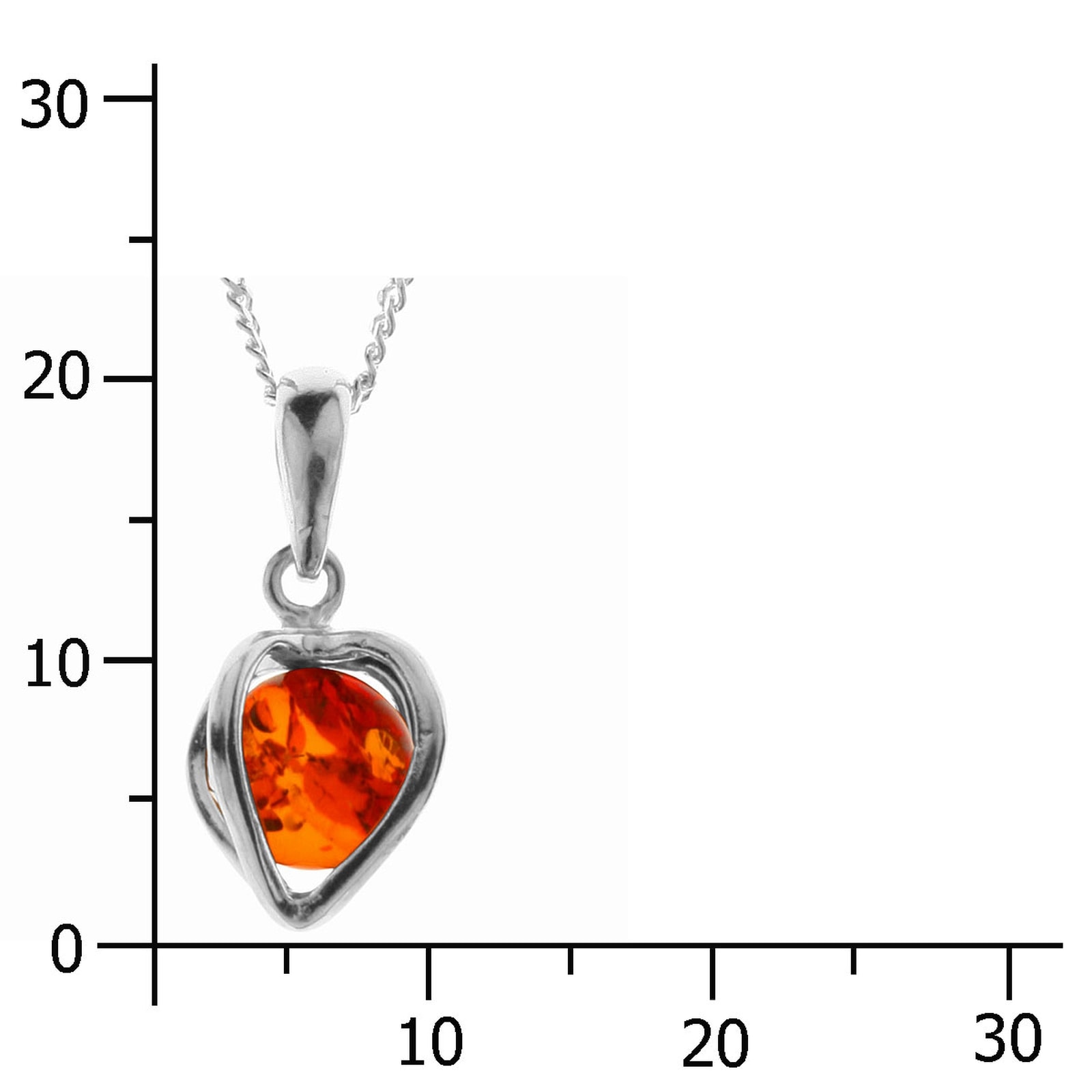OSTSEE-SCHMUCK Kette mit Anhänger »Ostsee-Schmuck Kette mit Anhänger Finnja«, (2 tlg.)