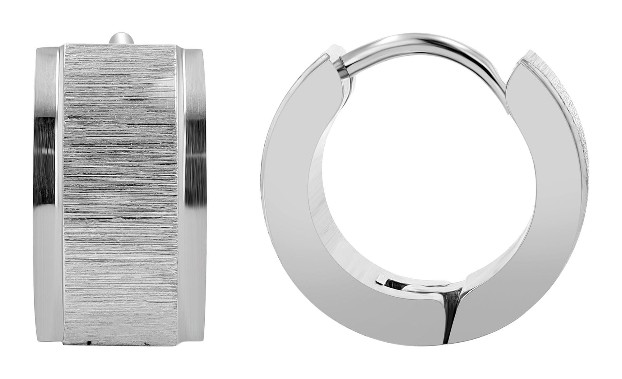 Adelia´s Klappcreolen »Damen Ohrringe – Klappcreole aus Edelstahl« Perfekt als Geschenk zum einen besonderen Tag