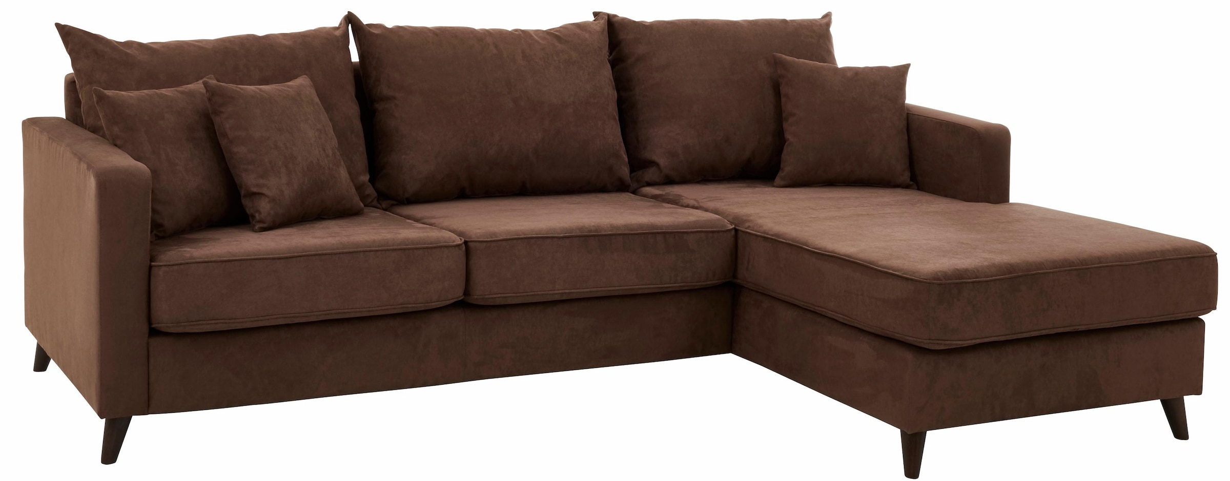 Guido Maria Kretschmer Home&Living Ecksofa »Renesse L-Form«, lose Kissen, Keder an Sitzkissen