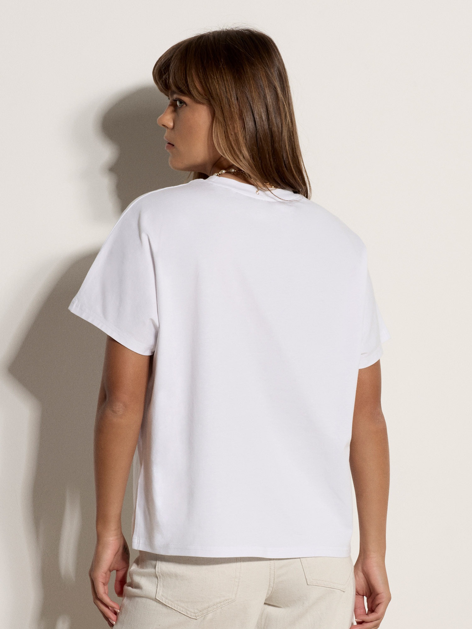Apricot Shirttop »T-shirt« mit goldener Bienenstickerei