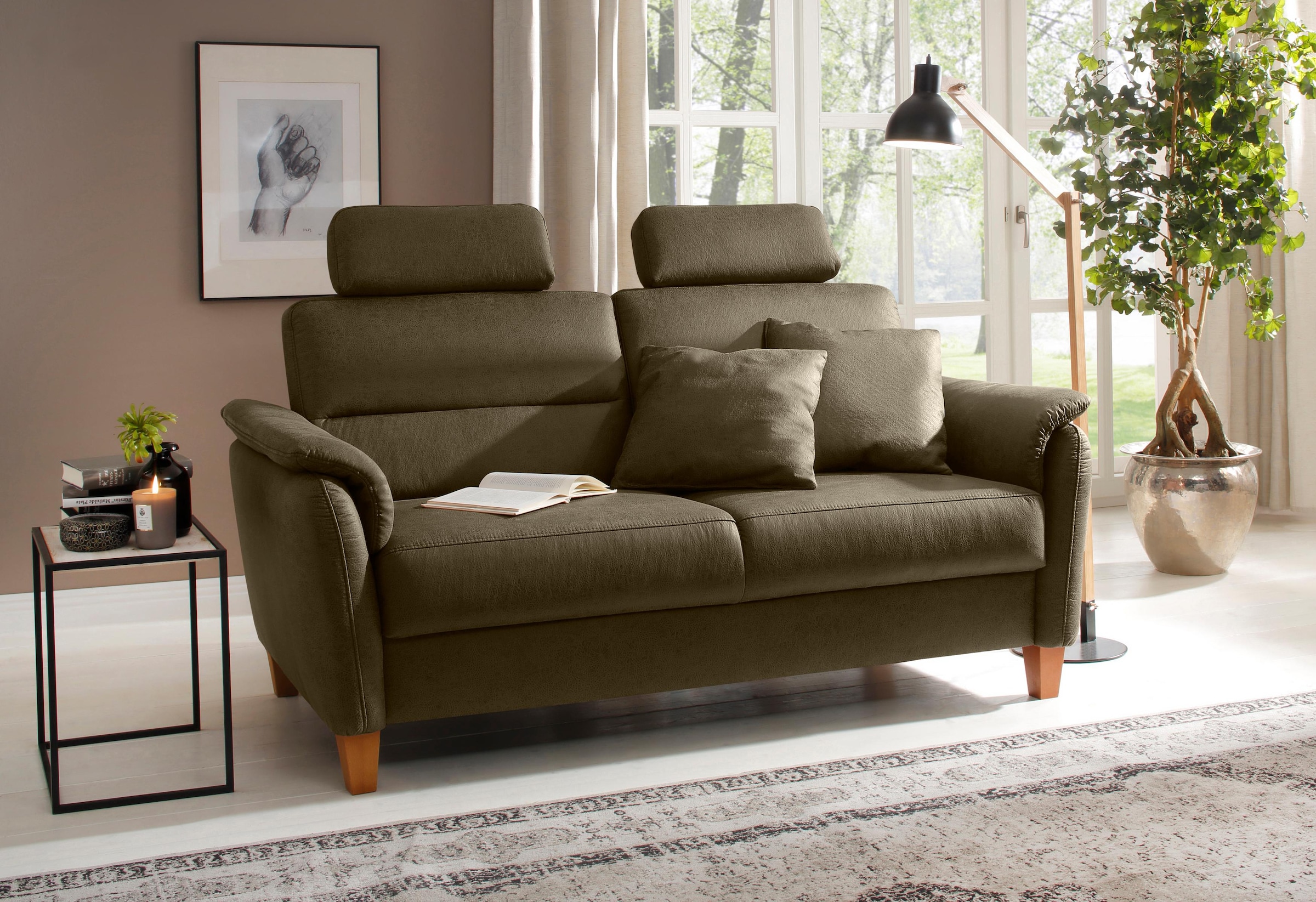 Home affaire 2,5-Sitzer "Palmera, B: 179 cm" mit Federkern günstig online kaufen