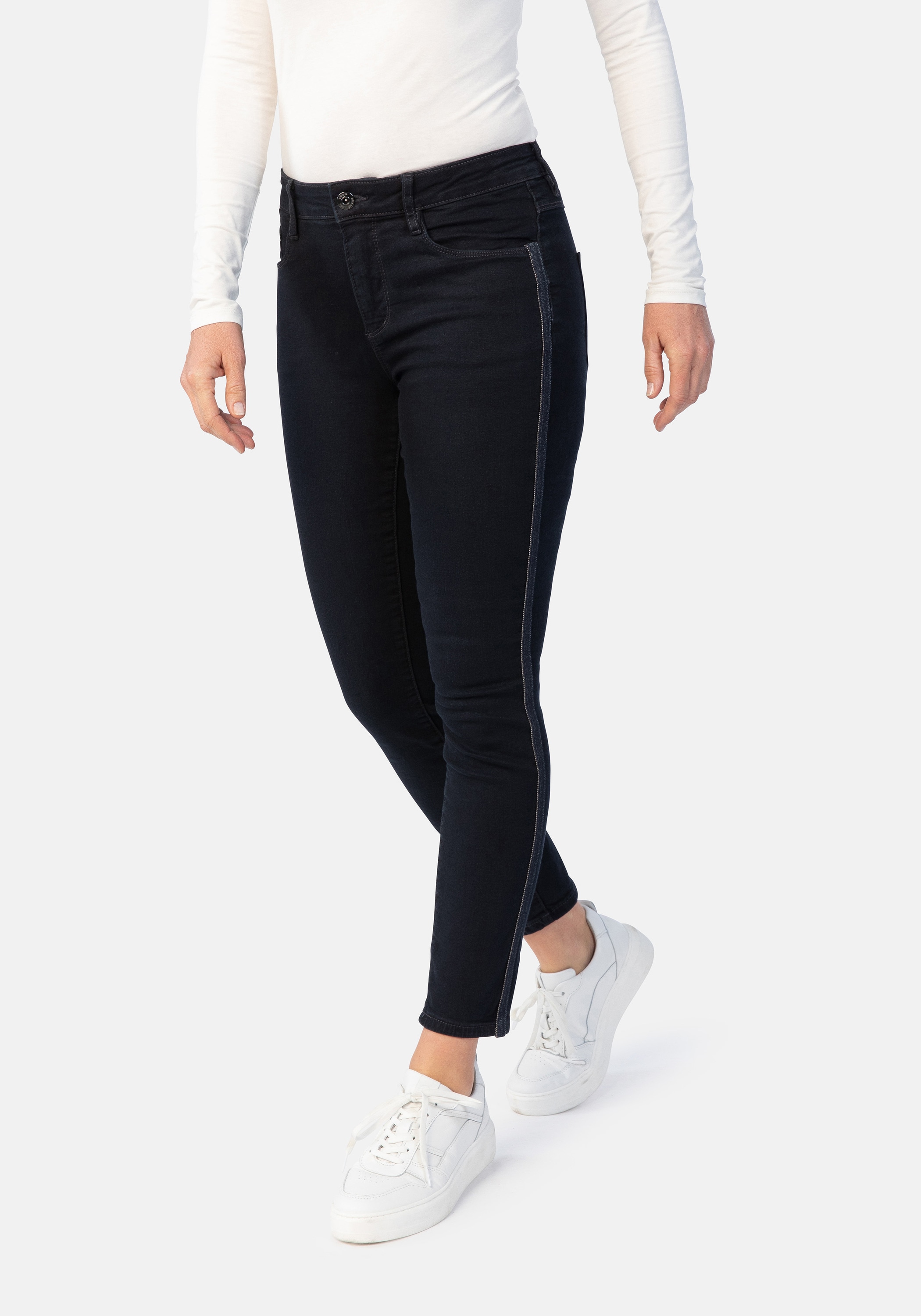 STOOKER WOMEN 5-Pocket-Jeans "Galon Slim Fit Florenz", Slim Fit Casual Clea günstig online kaufen