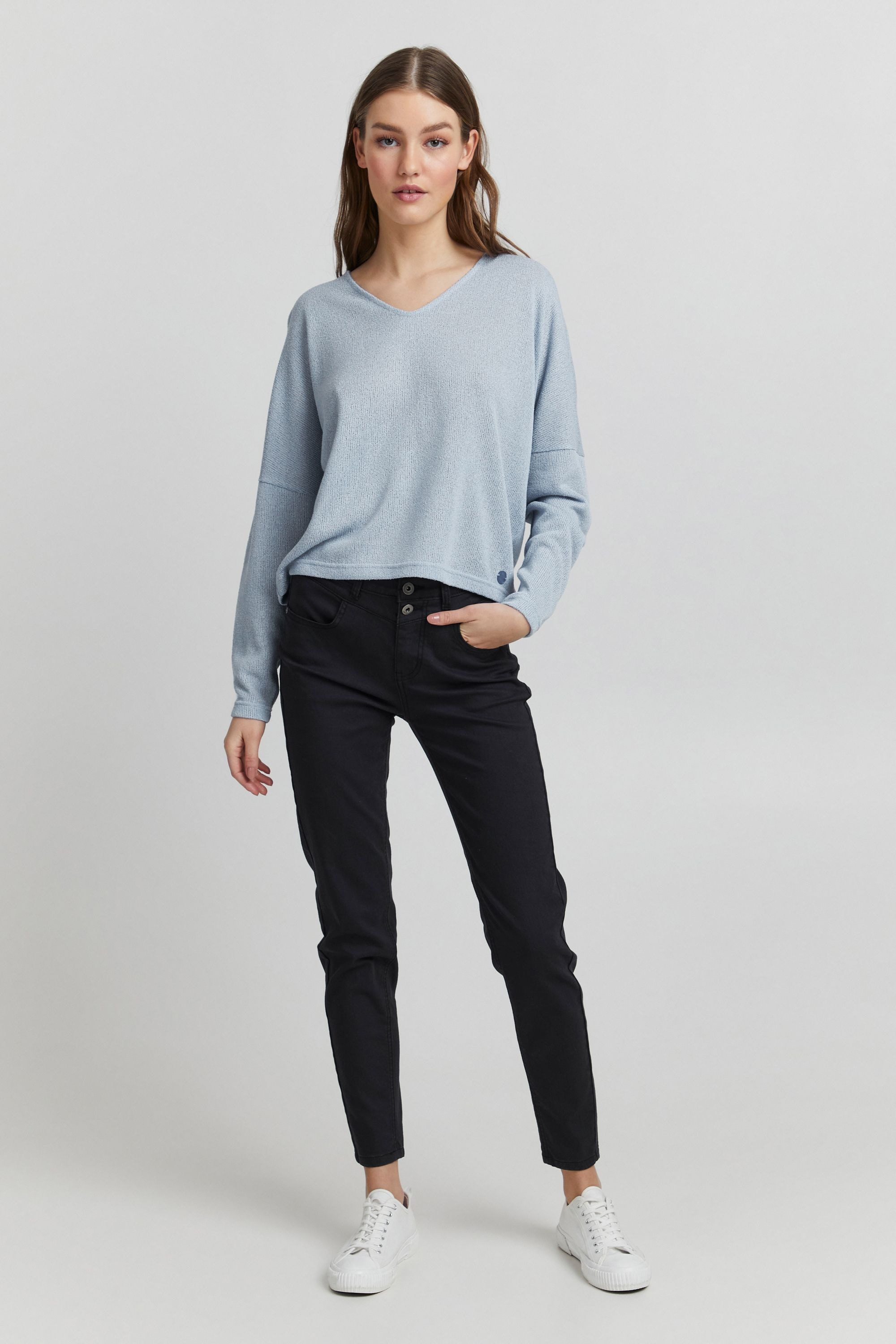 OXMO Strickpullover »Strick-V-Pullover OXKatla«