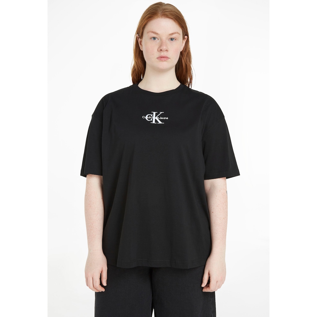 Calvin Klein Jeans Plus T-Shirt »PLUS MONOLOGO BOYFRIEND TEE« mit Calvin Klein Jeans Logo-Print Calvin Klein Jeans Plus T-Shirt »PLUS MONOLOGO BOYFRIEND TEE« mit Calvin Klein Jeans Logo-Print