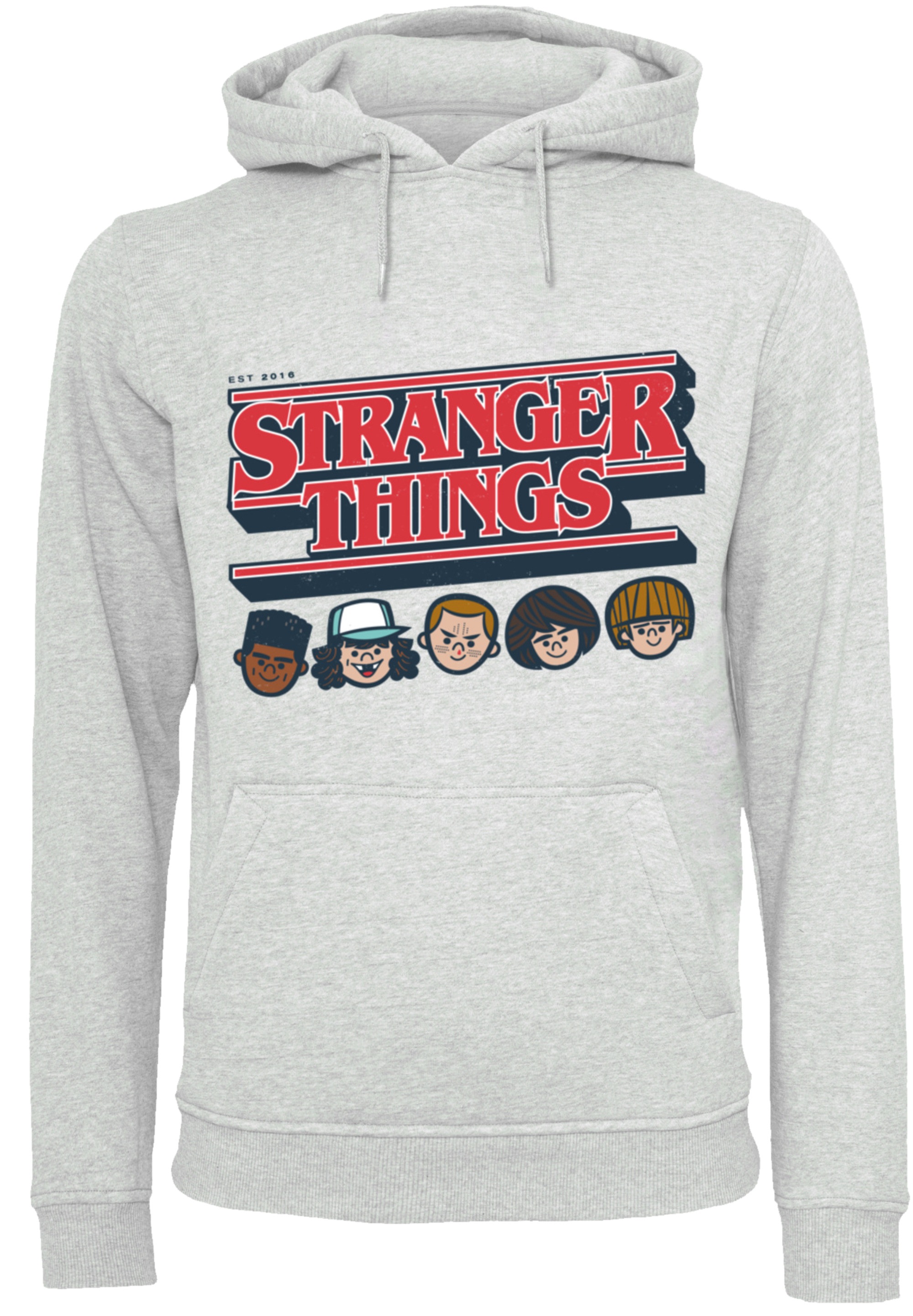 F4NT4STIC Kapuzenpullover »Stranger Things Caricature Logo Netflix TV Series«, Premium Qualität