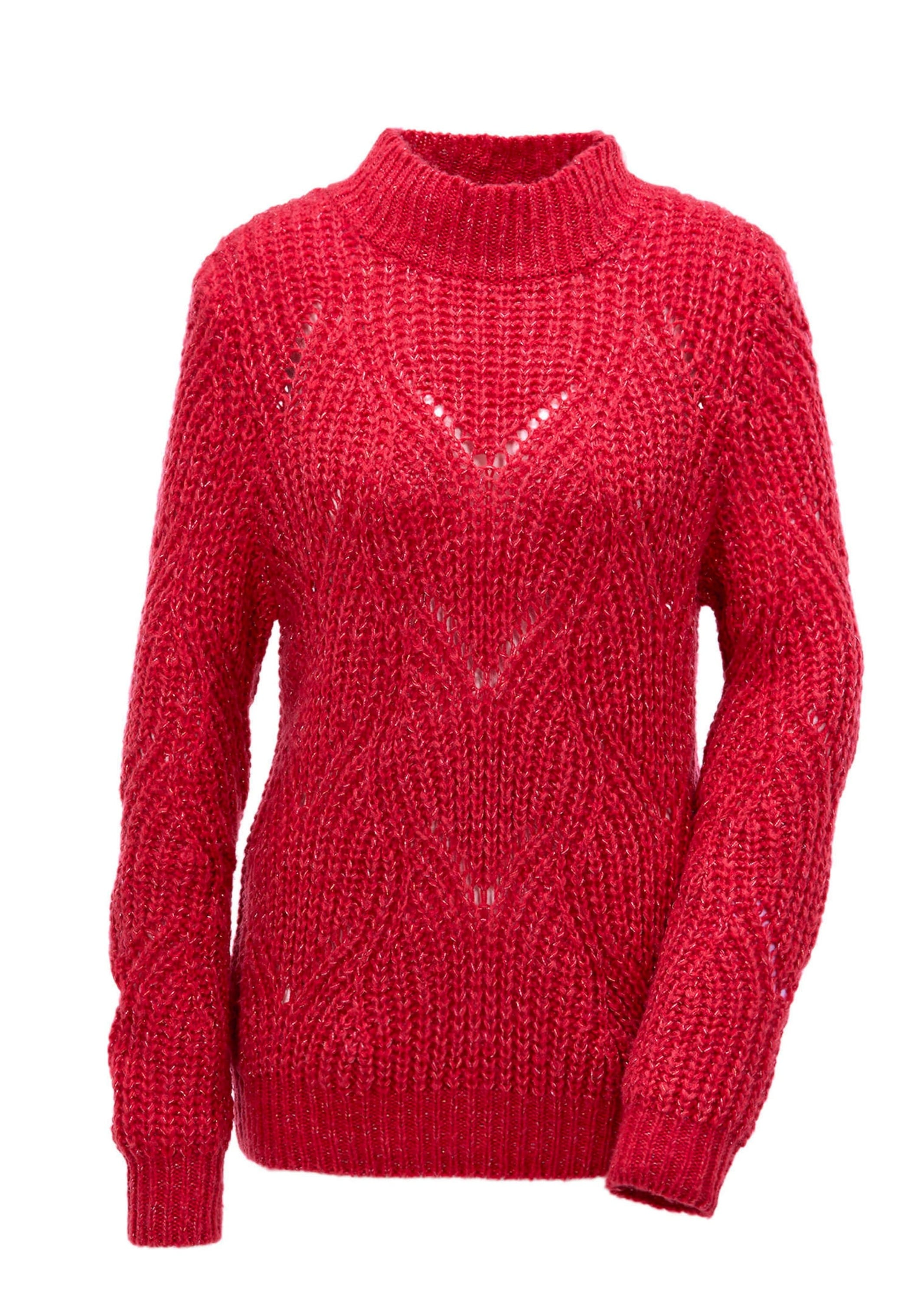GOLDNER Rundhalspullover "Strickpullover mit Ajourmuster" keine/nicht relev günstig online kaufen