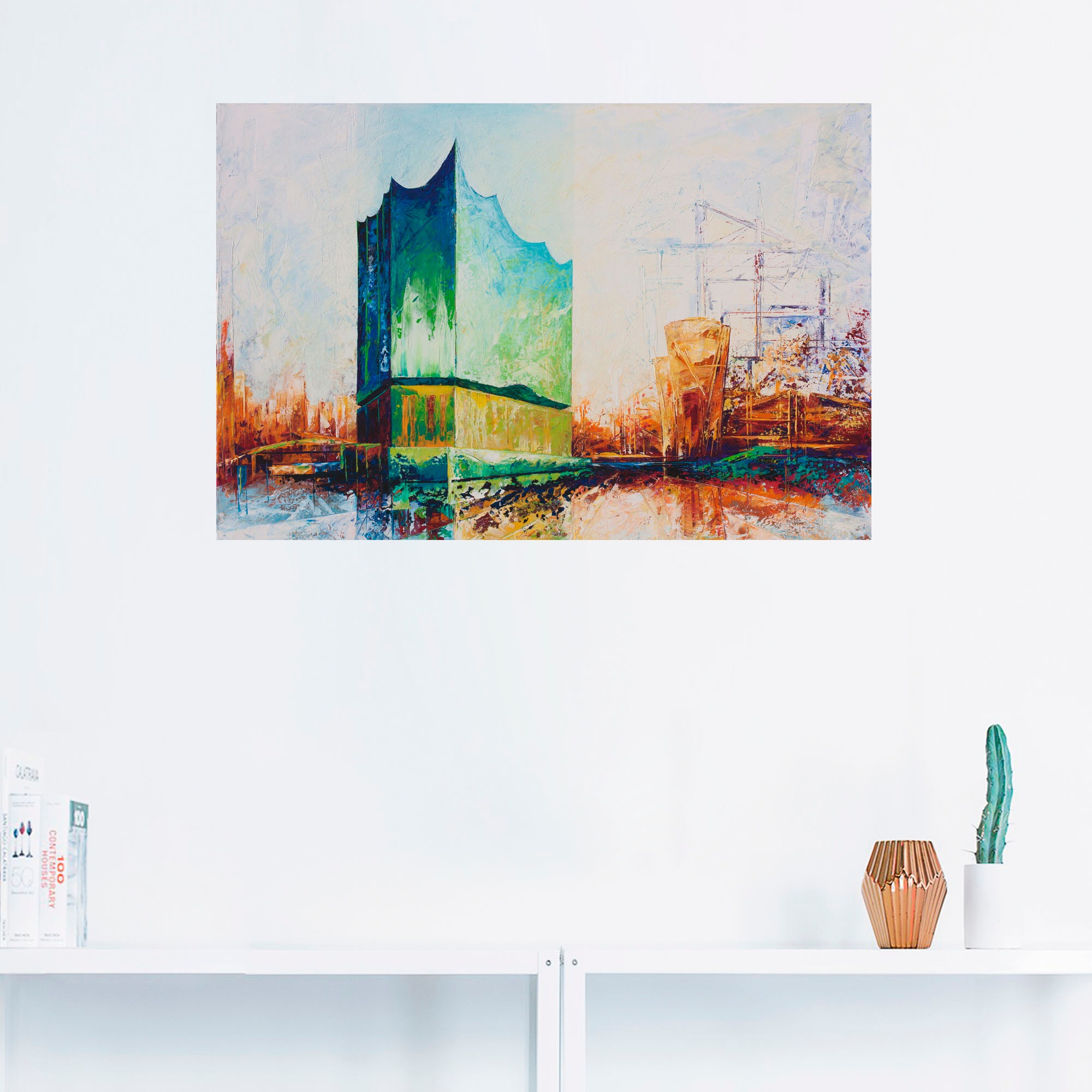 Artland Wandbild "Elbharmonie Hamburg", Deutschland, (1 St.), als Leinwandb günstig online kaufen