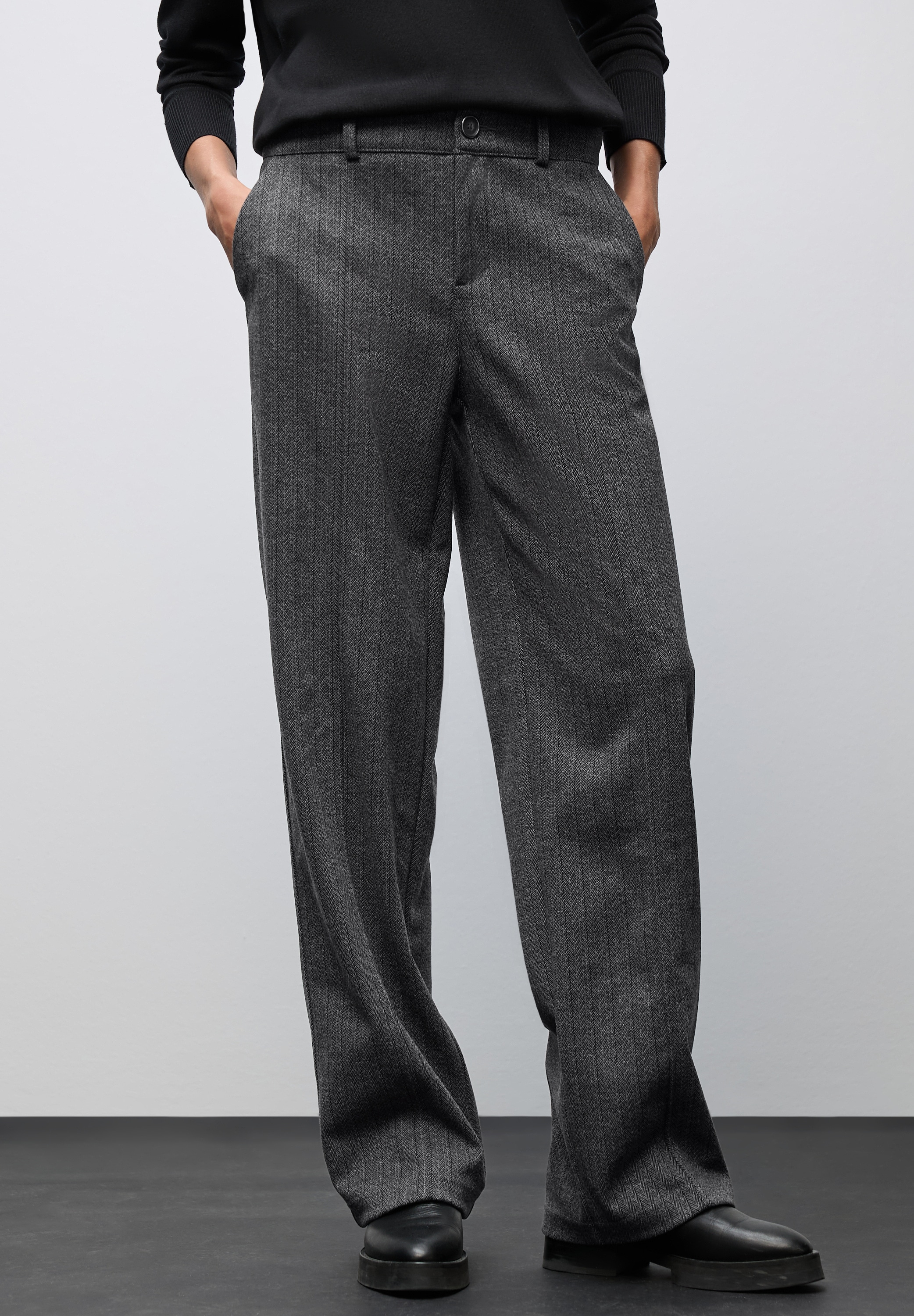 STREET ONE Stoffhose, im Nadelstreifen-Look günstig online kaufen