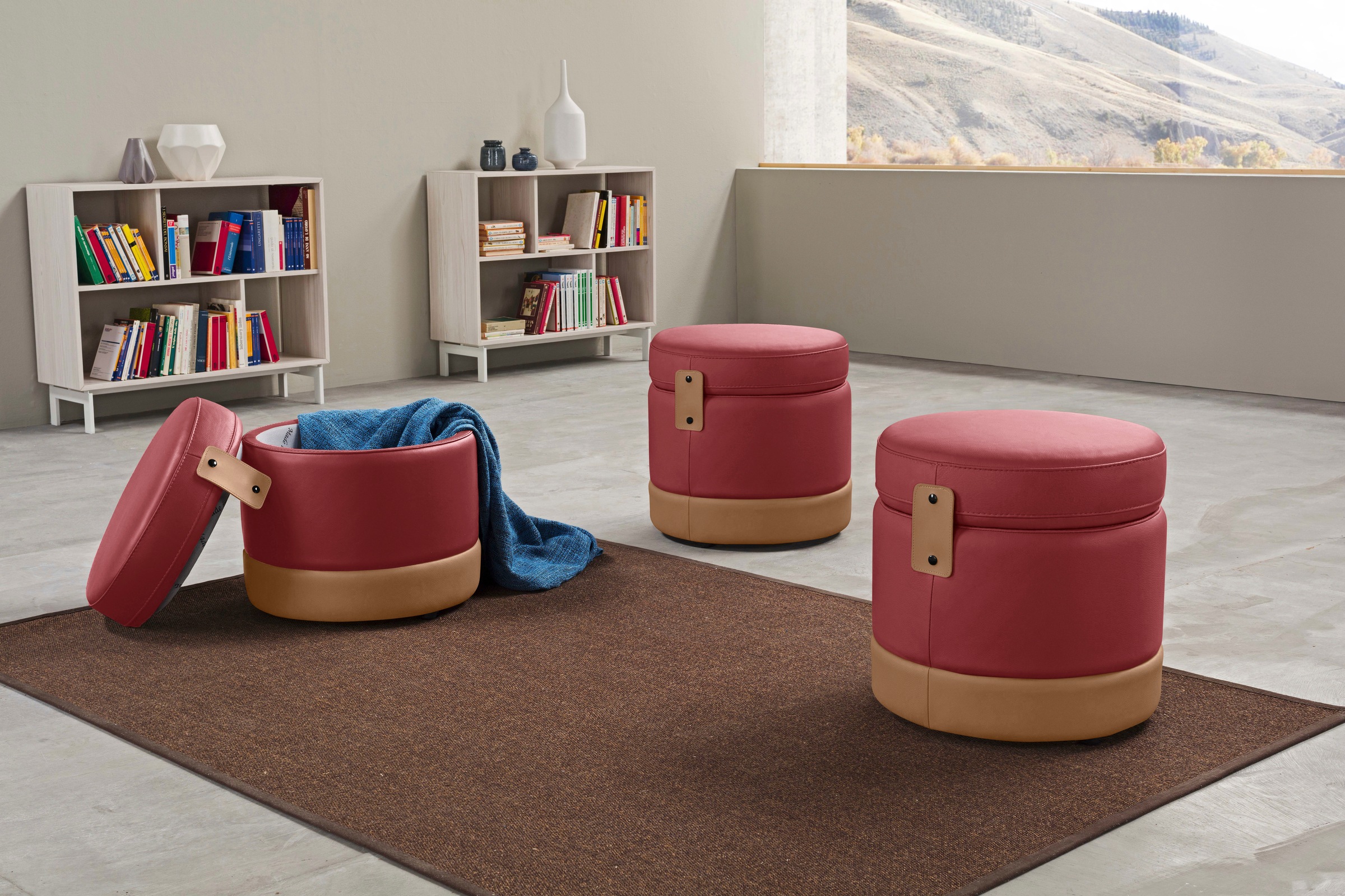 Egoitaliano Hocker "Tonder, Designhocker als Blickfang mit tollen Details" günstig online kaufen