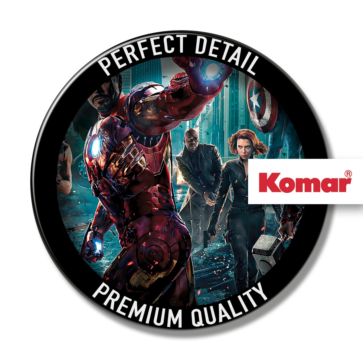 Komar Fototapete »Avengers-Movie-Poster - Größe 184 x 254 cm«, bedruckt, Kinderzimmer