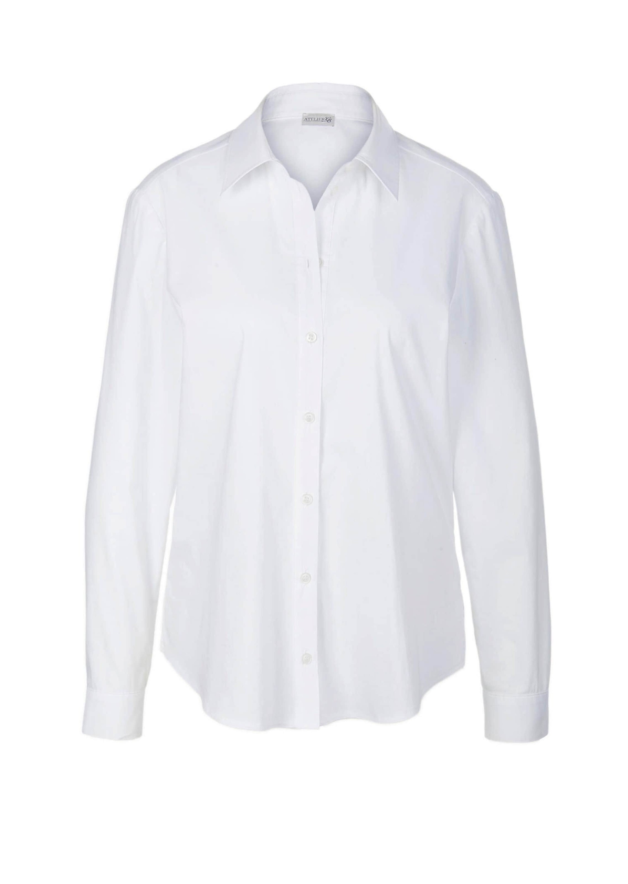 GOLDNER Langarmbluse "Kurzgröße Langarmbluse mit Elasthananteil" Seitenschl günstig online kaufen