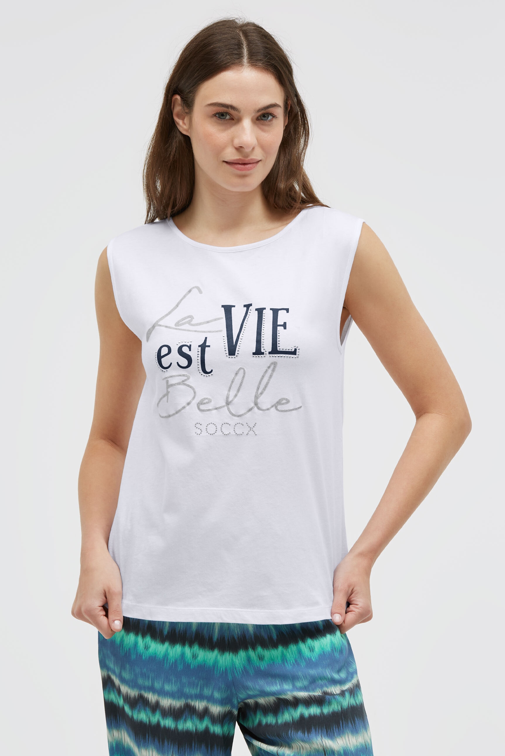 SOCCX Tanktop aus Baumwolle